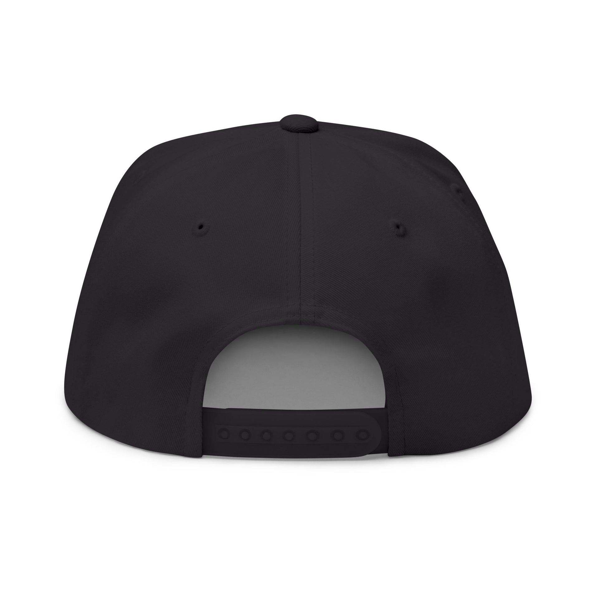Embroidered Flat Bill Cap — Gothic 'Filo' Logo Snapback