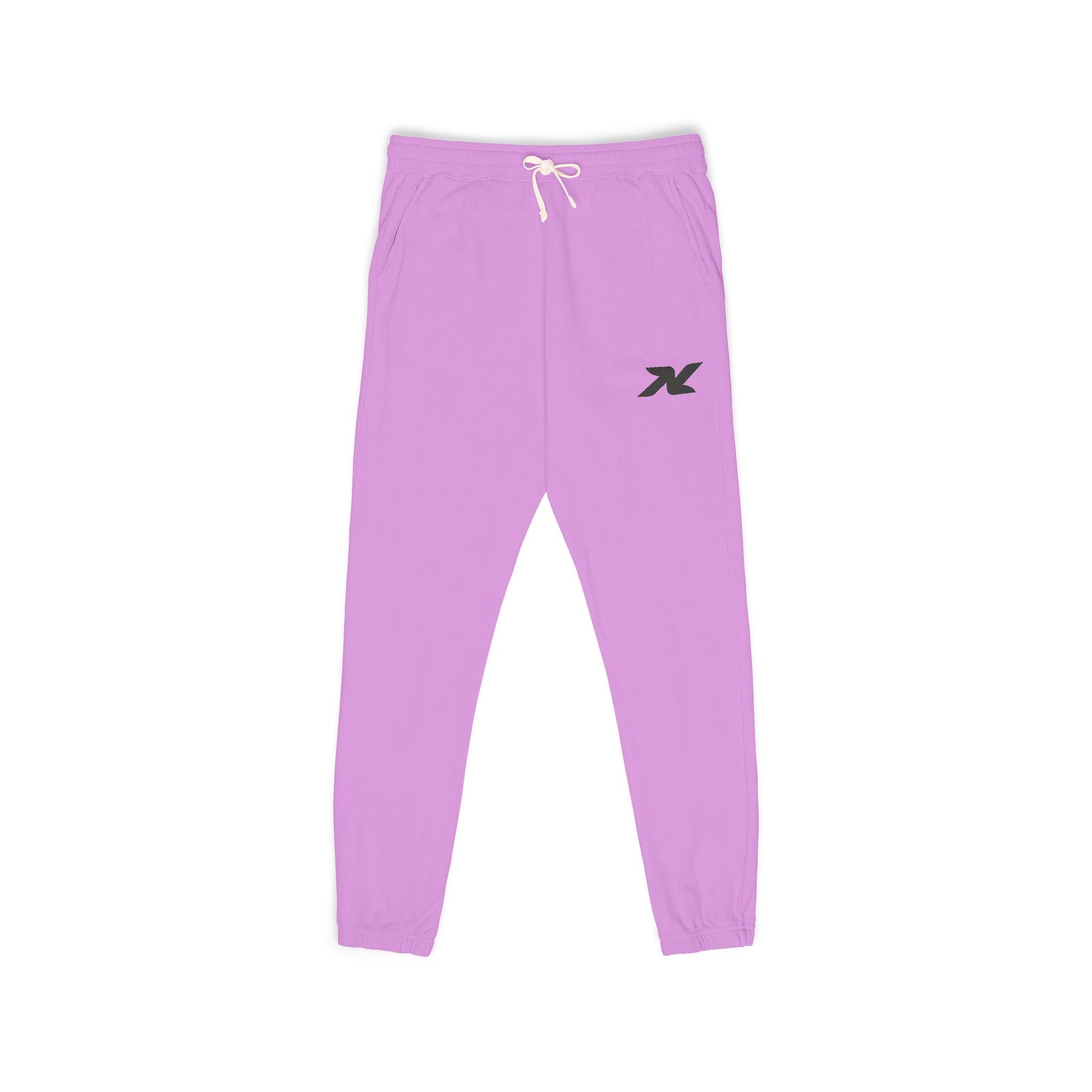 Garment-Dyed Fleece Sweatpants — Minimal Logo Joggers
