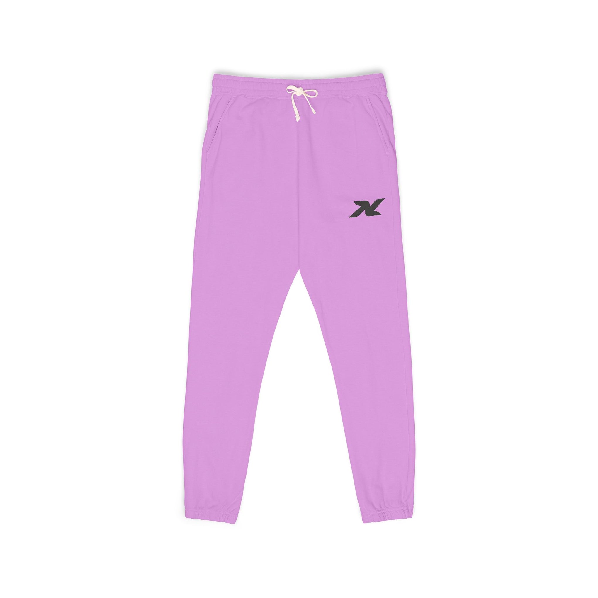 Garment-Dyed Fleece Sweatpants — Minimal Logo Joggers