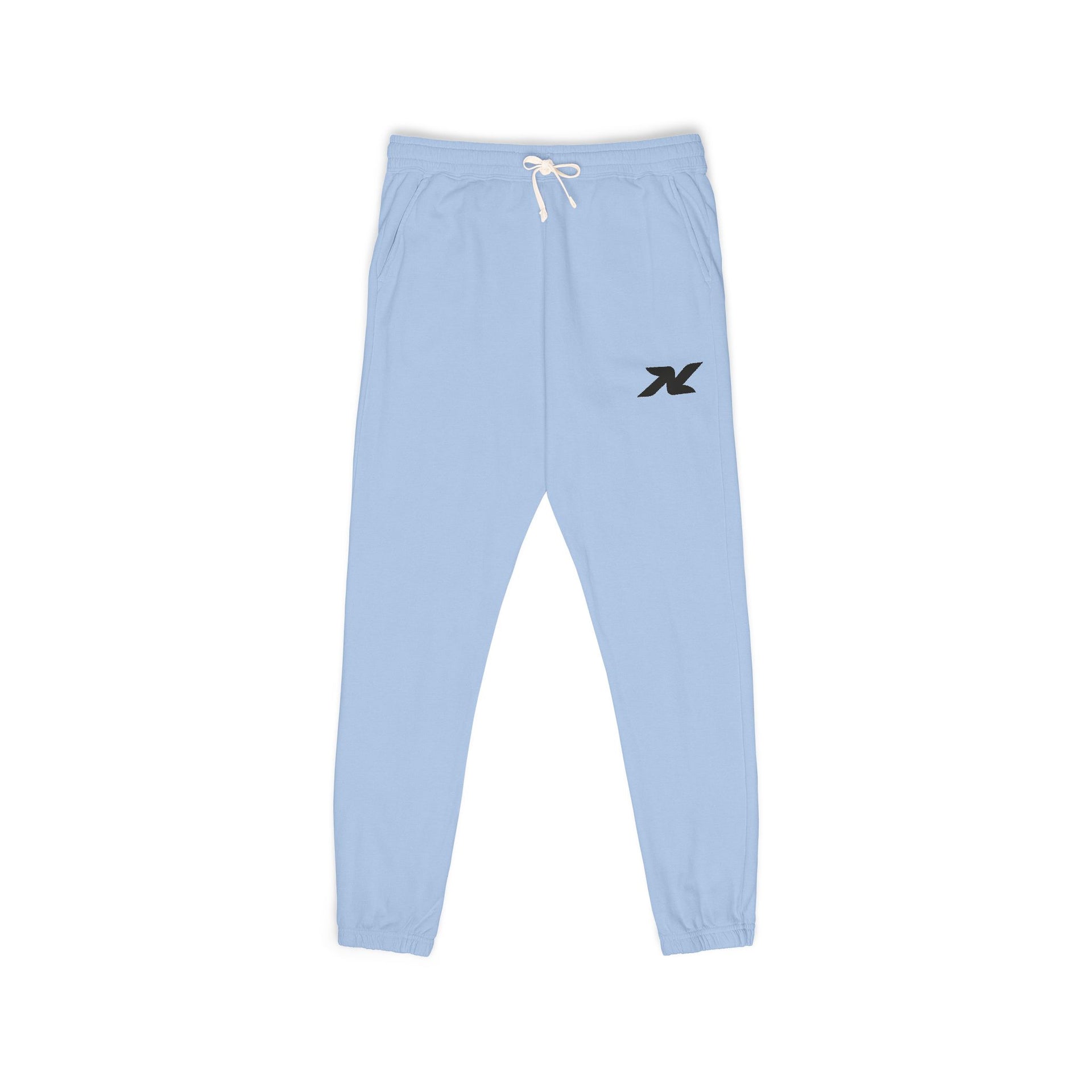 Garment-Dyed Fleece Sweatpants — Minimal Logo Joggers