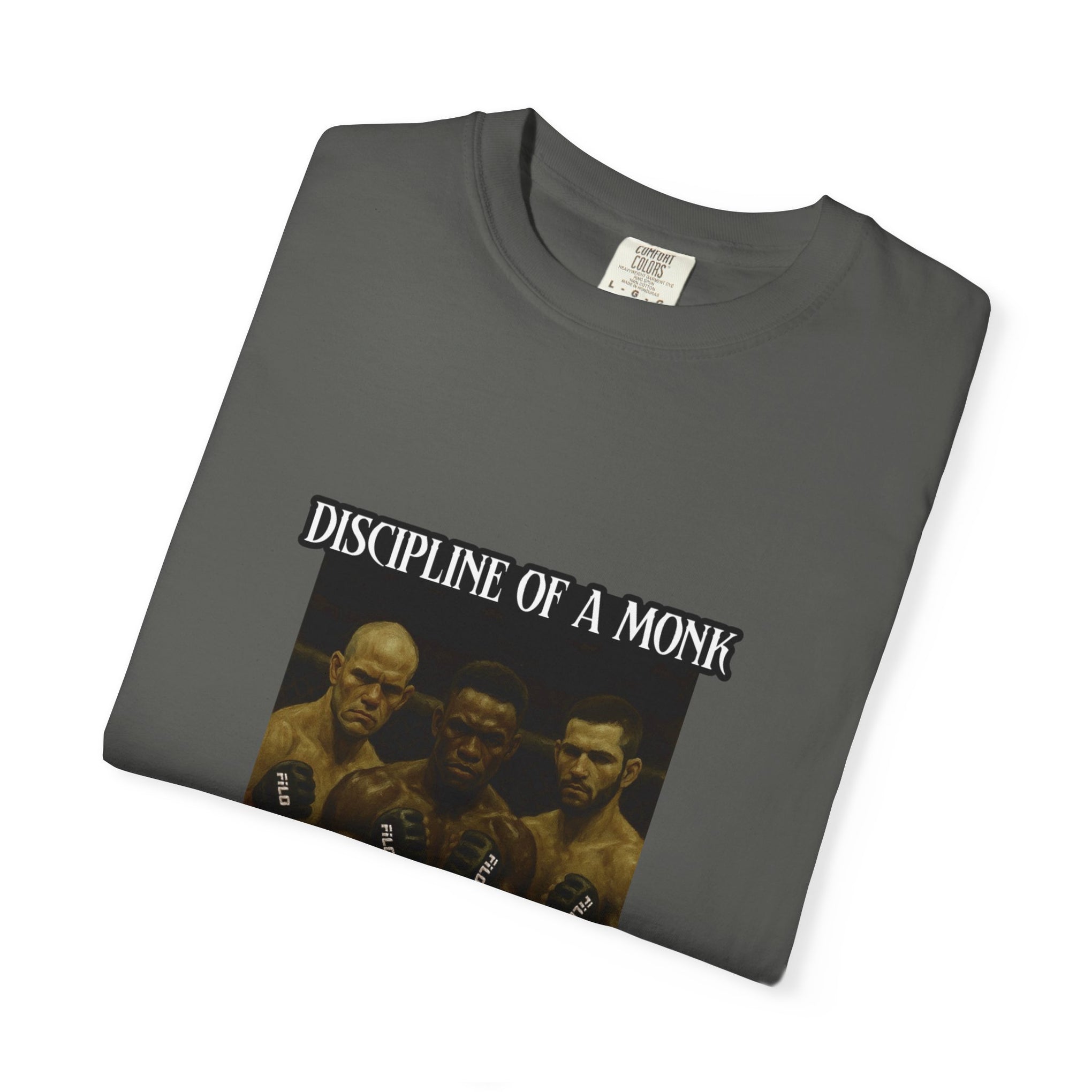Discipline of a Monk T-Shirt — Vintage Boxing Trio Graphic Tee