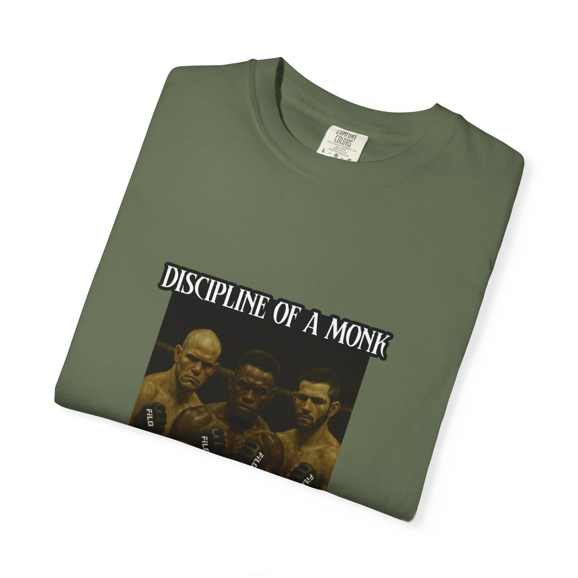 Discipline of a Monk T-Shirt — Vintage Boxing Trio Graphic Tee