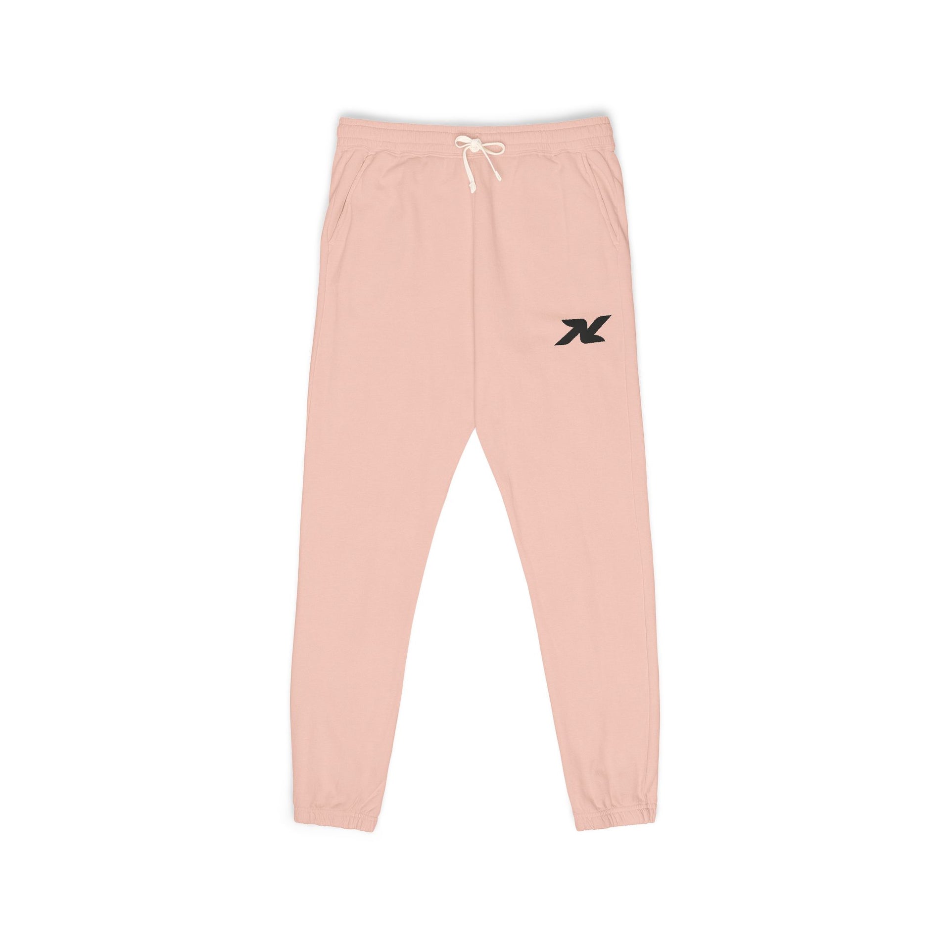 Garment-Dyed Fleece Sweatpants — Minimal Logo Joggers