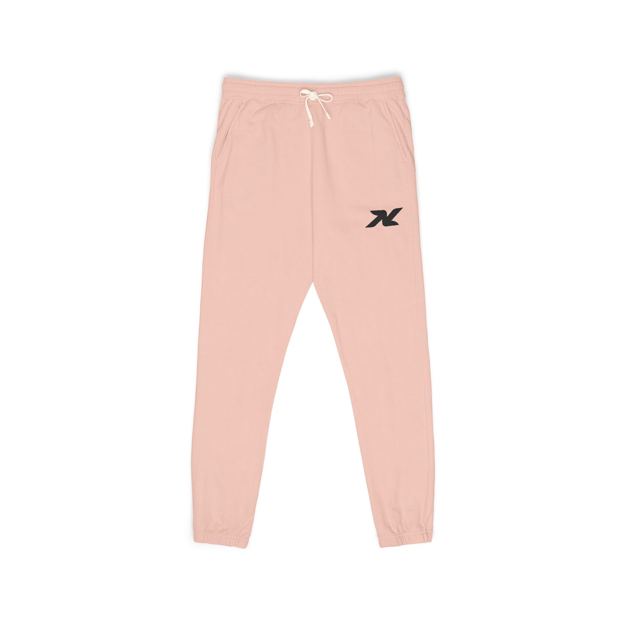 Garment-Dyed Fleece Sweatpants — Minimal Logo Joggers