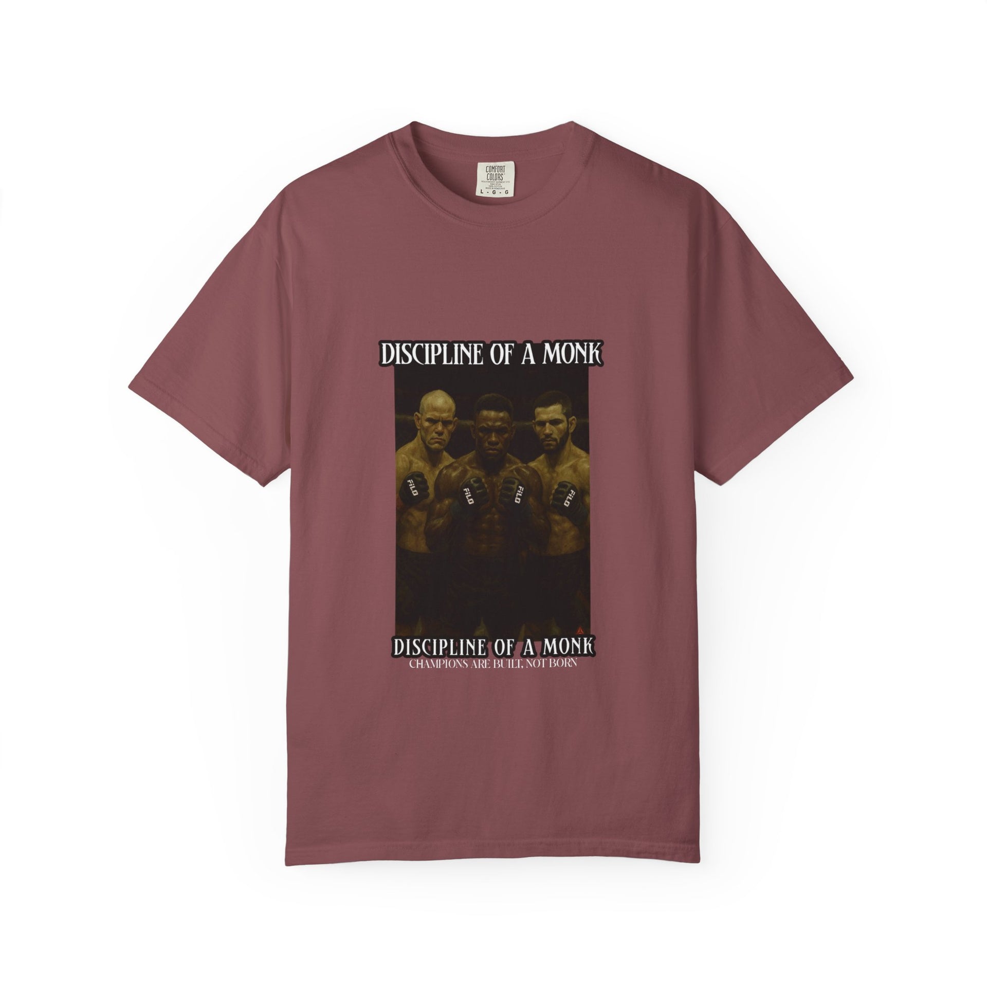 Discipline of a Monk T-Shirt — Vintage Boxing Trio Graphic Tee