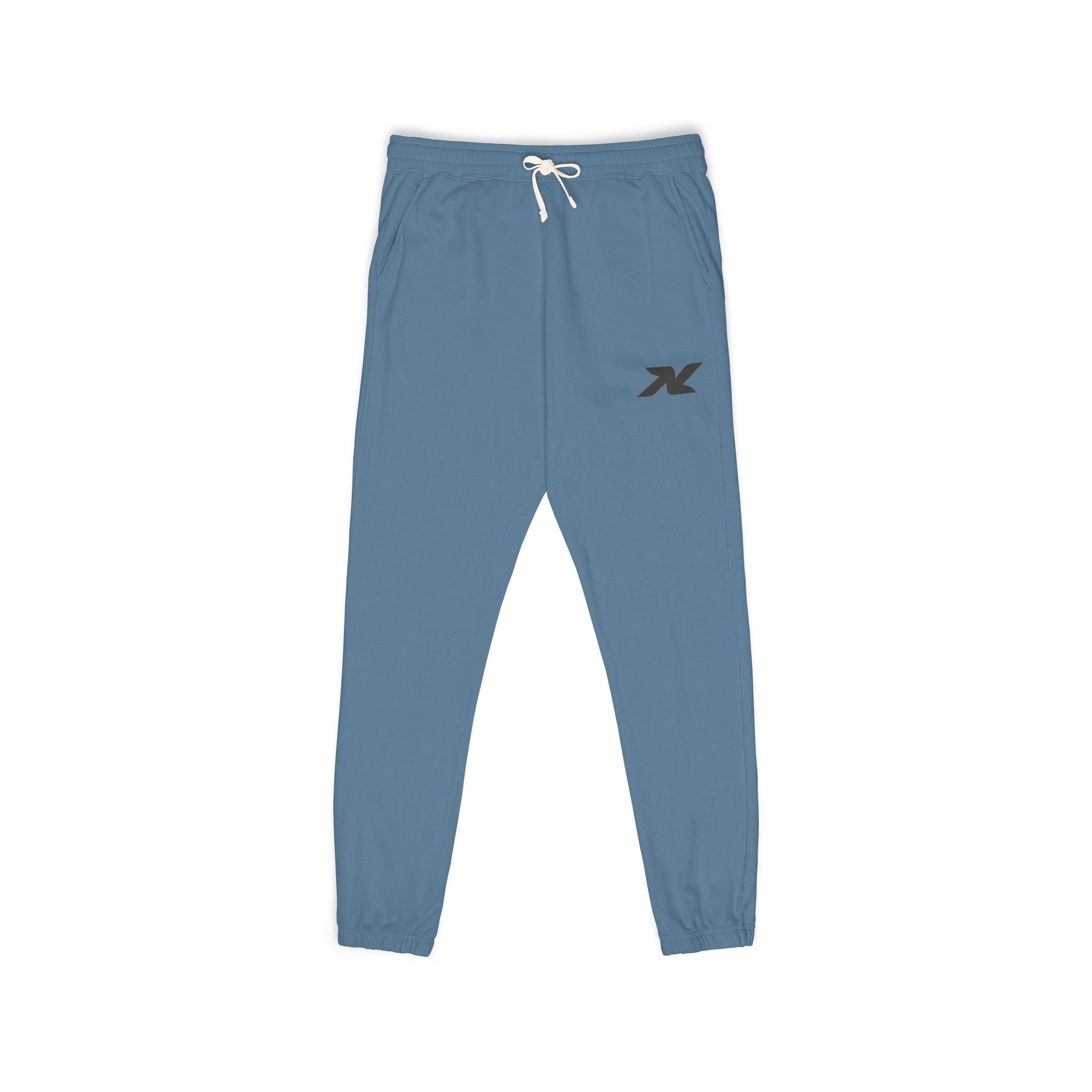 Garment-Dyed Fleece Sweatpants — Minimal Logo Joggers