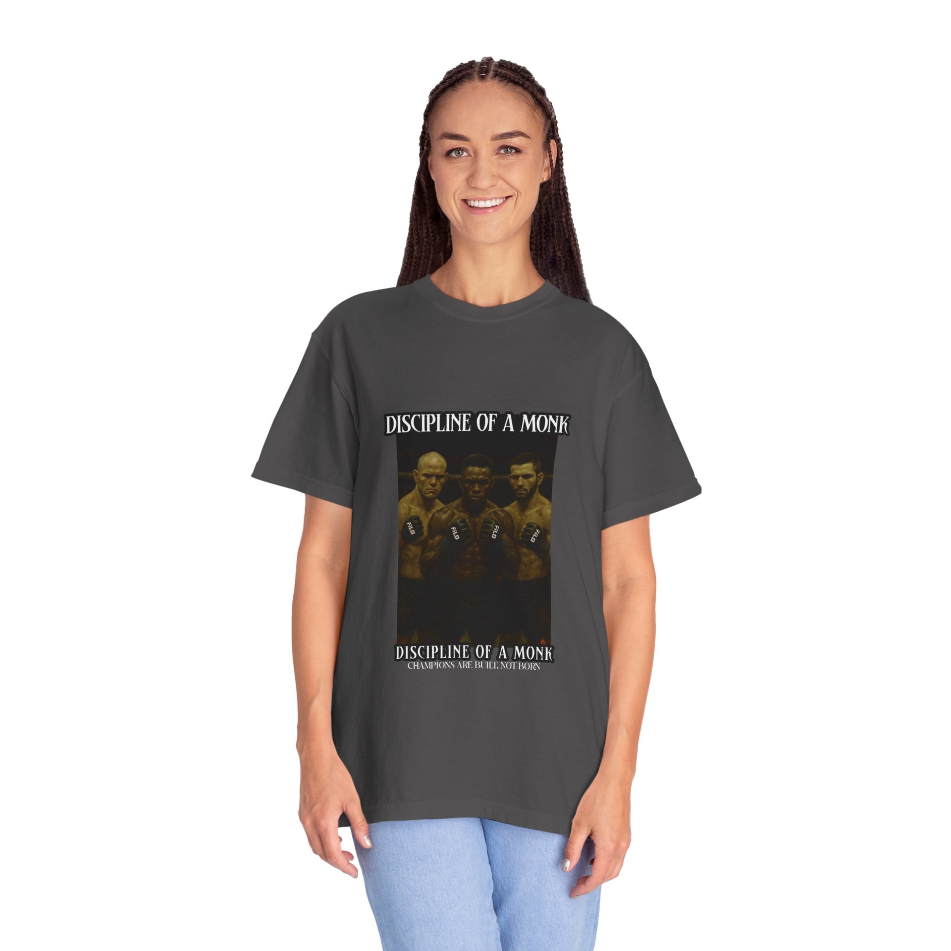 Discipline of a Monk T-Shirt — Vintage Boxing Trio Graphic Tee