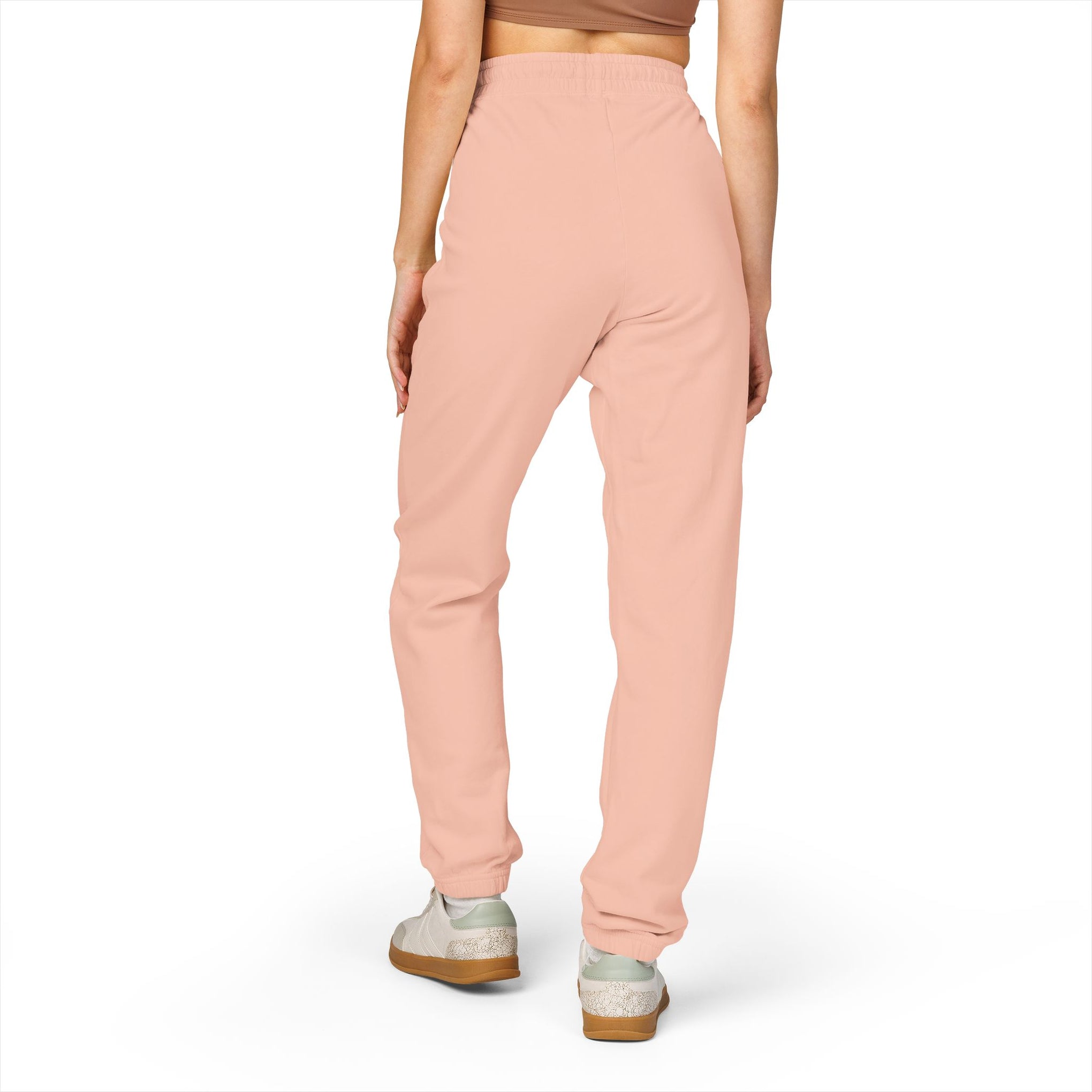 Garment-Dyed Fleece Sweatpants — Minimal Logo Joggers
