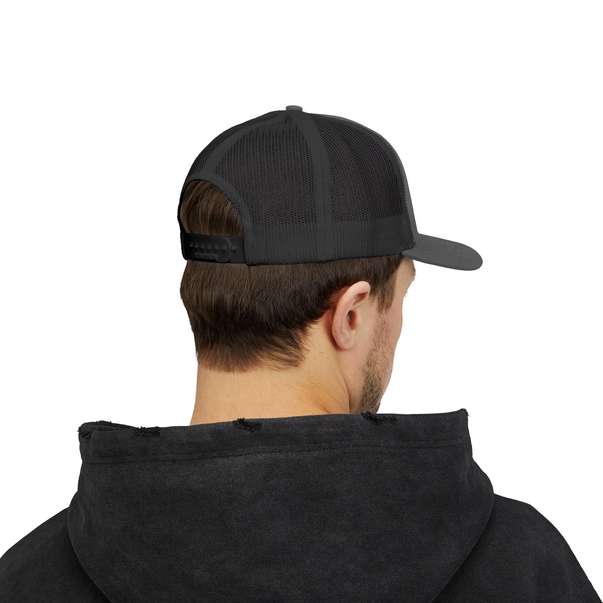 Trucker Cap — Minimal Black Logo Snapback