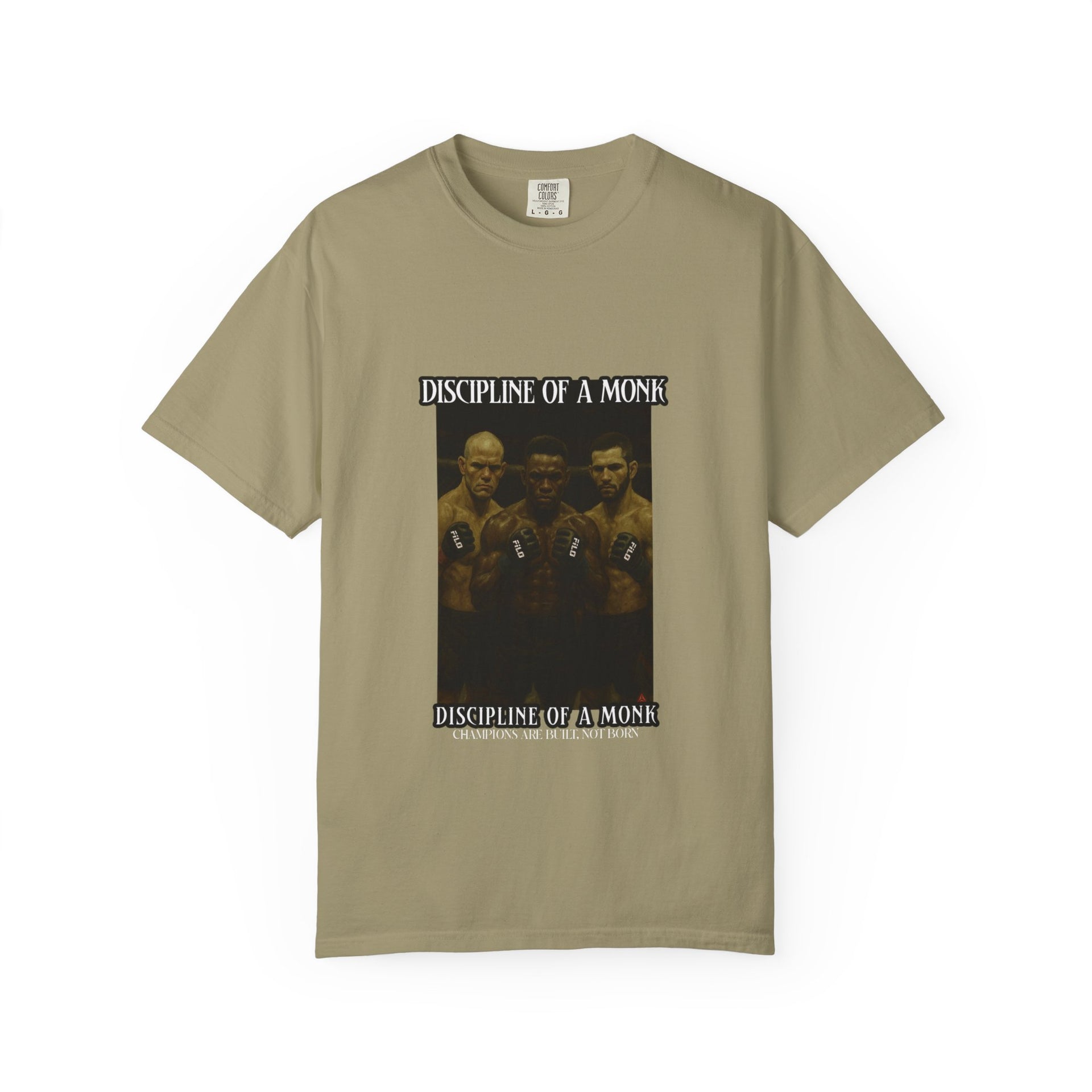 Discipline of a Monk T-Shirt — Vintage Boxing Trio Graphic Tee