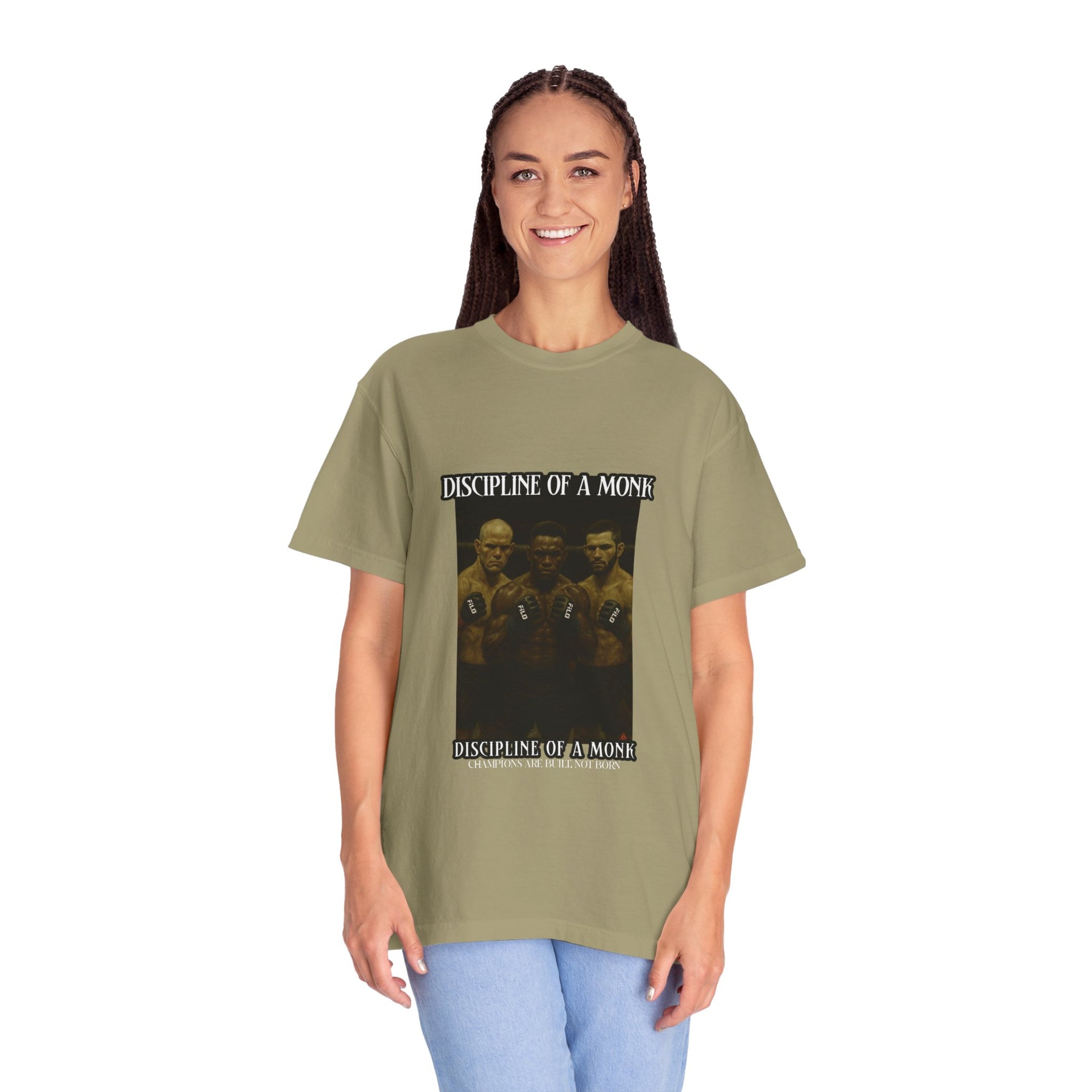 Discipline of a Monk T-Shirt — Vintage Boxing Trio Graphic Tee
