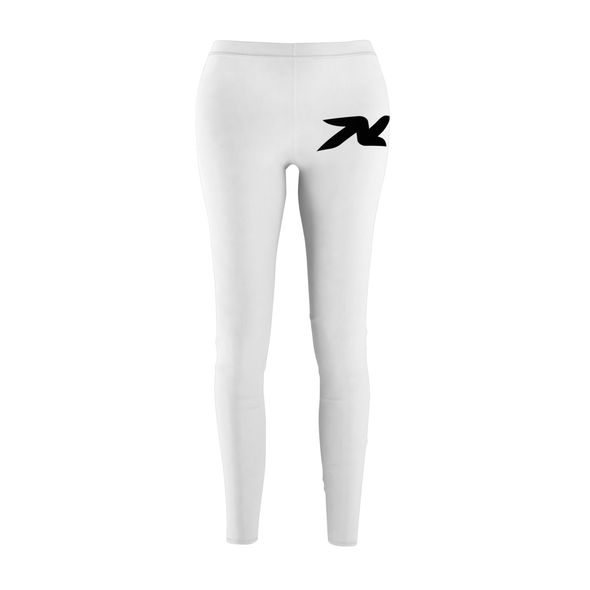 Leggings — Minimal Black Script Accent Women's All-Over Print Leggings