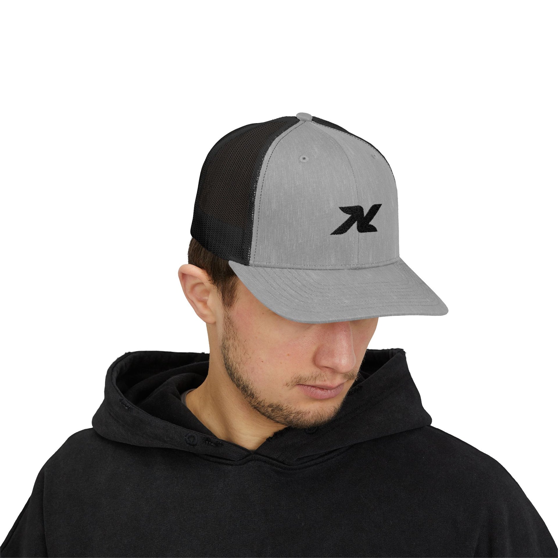 Trucker Cap — Minimal Black Logo Snapback
