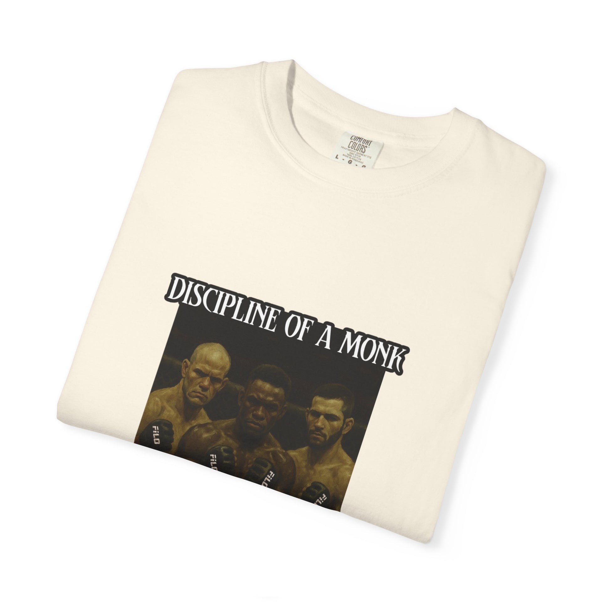 Discipline of a Monk T-Shirt — Vintage Boxing Trio Graphic Tee