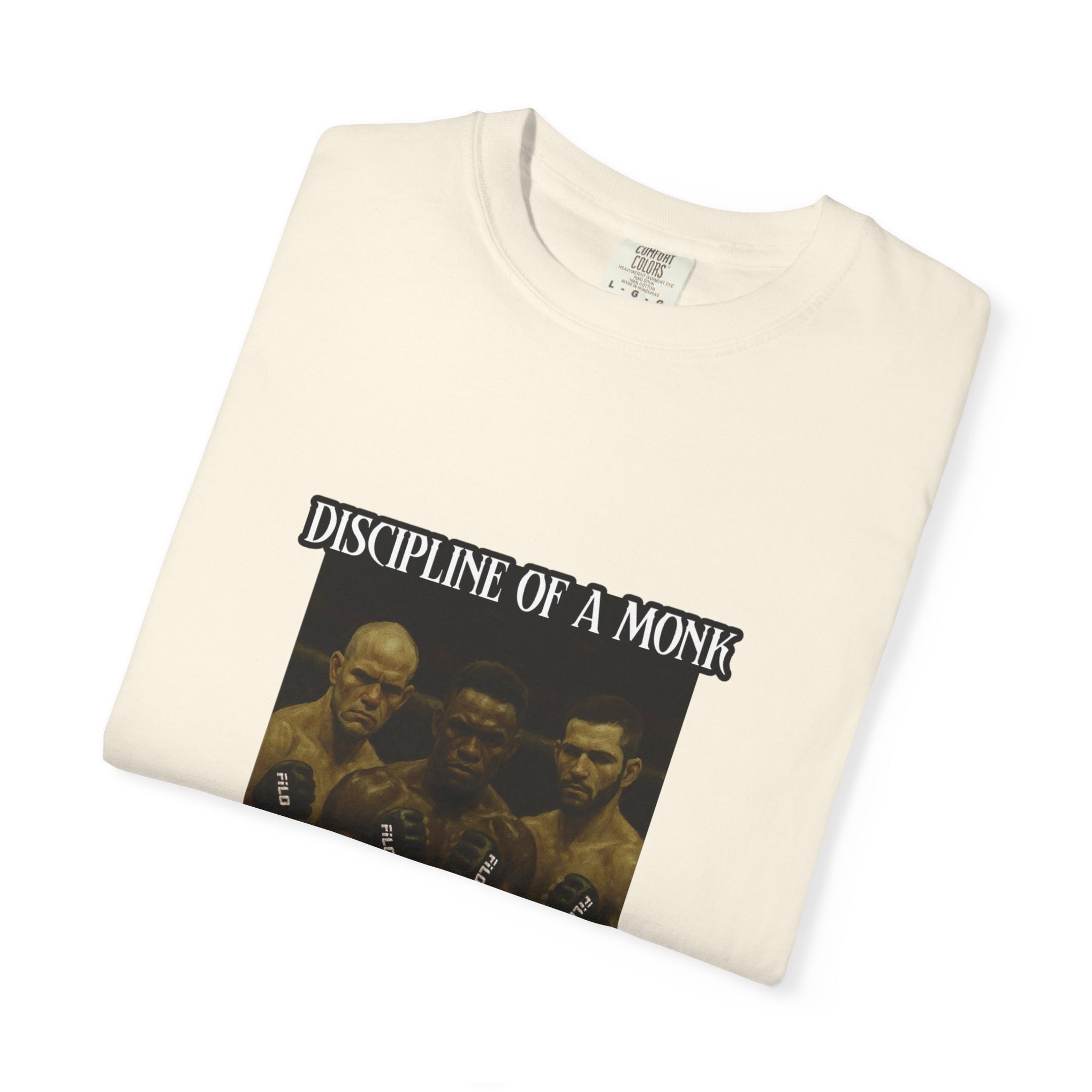 Discipline of a Monk T-Shirt — Vintage Boxing Trio Graphic Tee