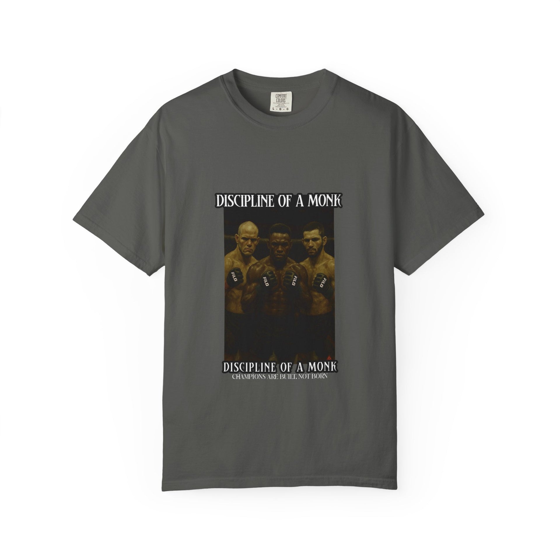 Discipline of a Monk T-Shirt — Vintage Boxing Trio Graphic Tee