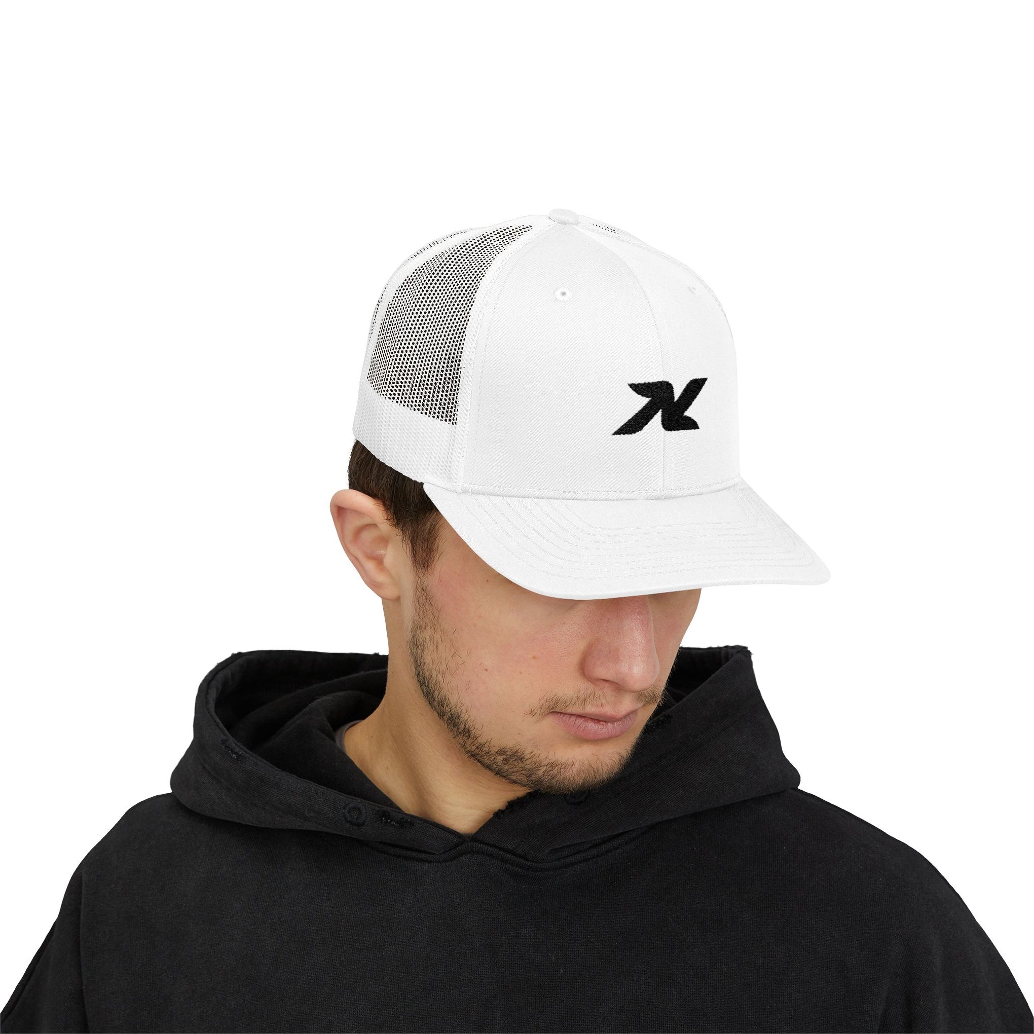 Trucker Cap — Minimal Black Logo Snapback