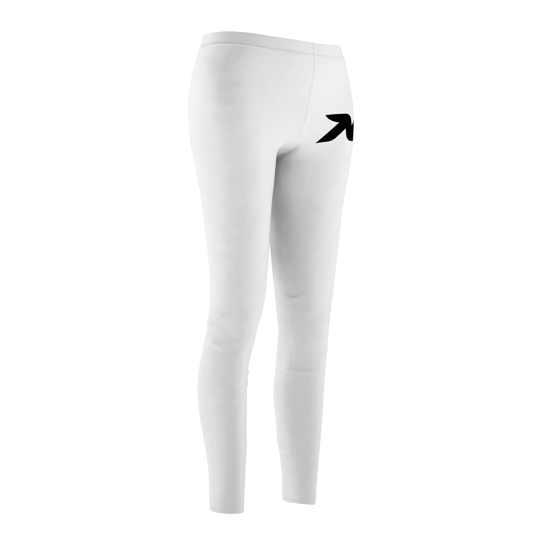 Leggings — Minimal Black Script Accent Women's All-Over Print Leggings
