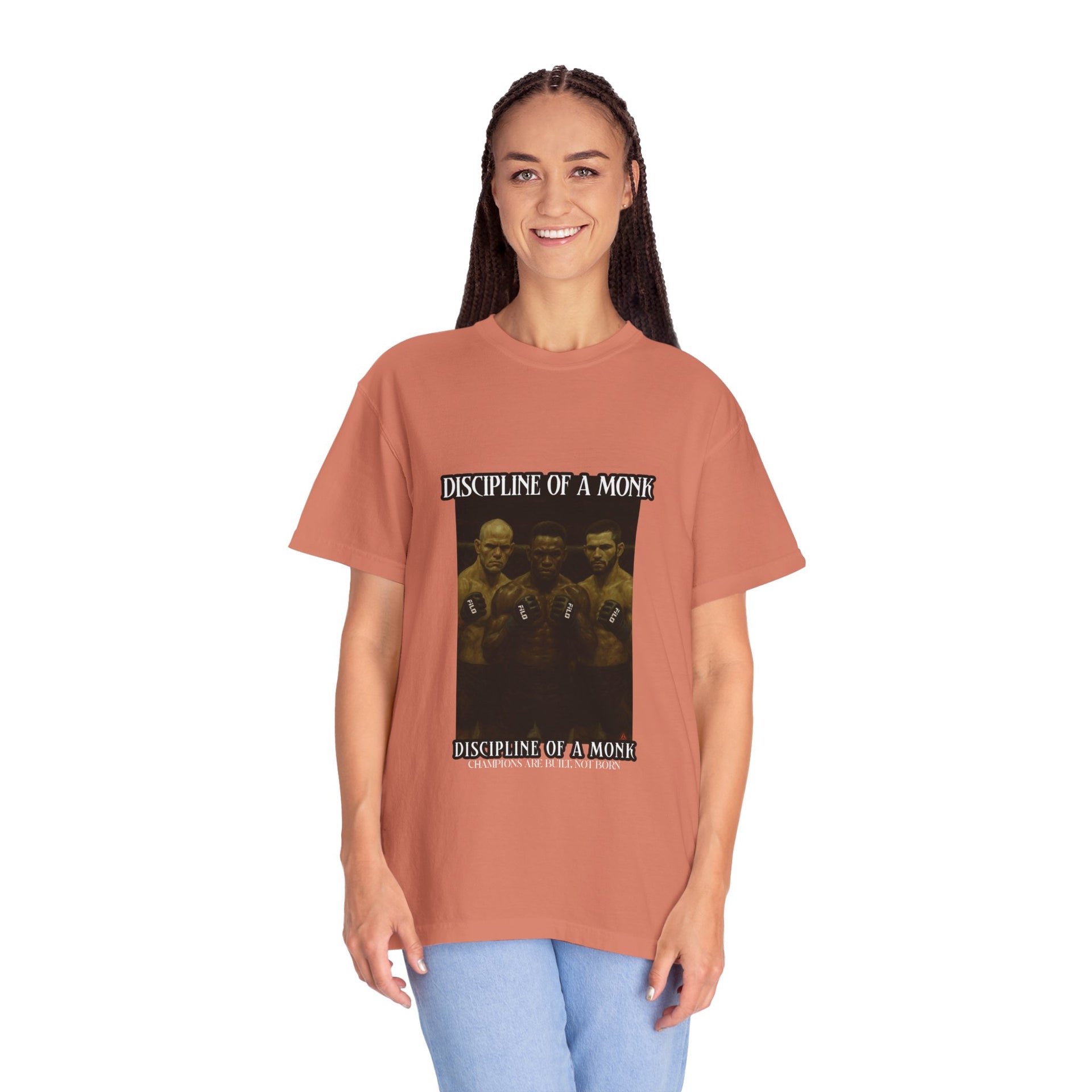 Discipline of a Monk T-Shirt — Vintage Boxing Trio Graphic Tee