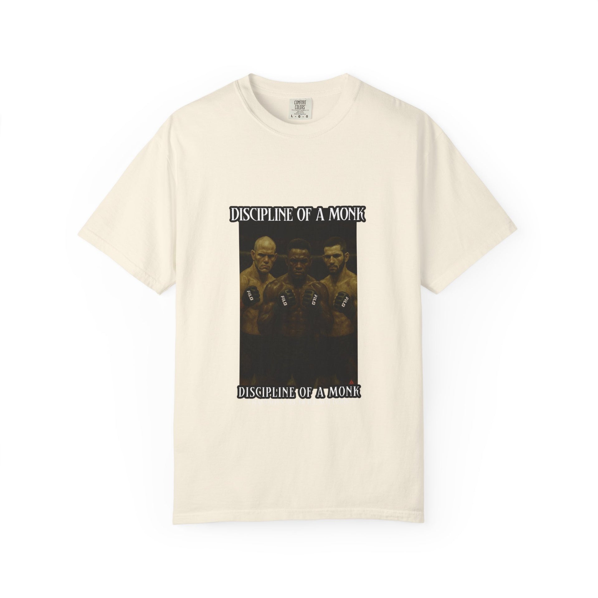 Discipline of a Monk T-Shirt — Vintage Boxing Trio Graphic Tee
