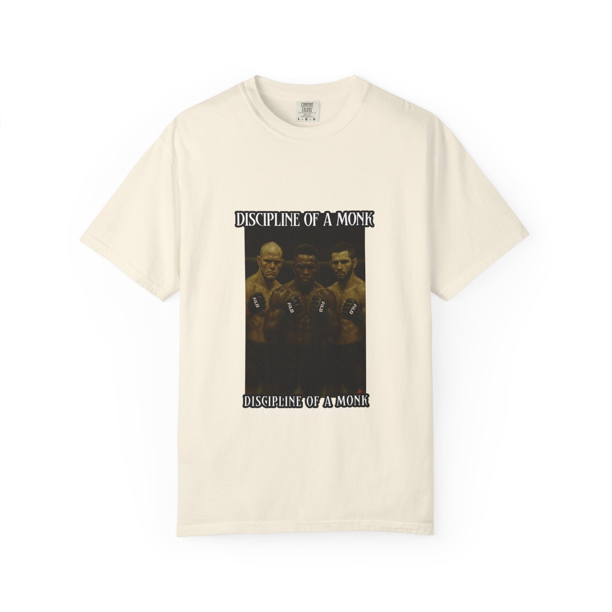 Discipline of a Monk T-Shirt — Vintage Boxing Trio Graphic Tee