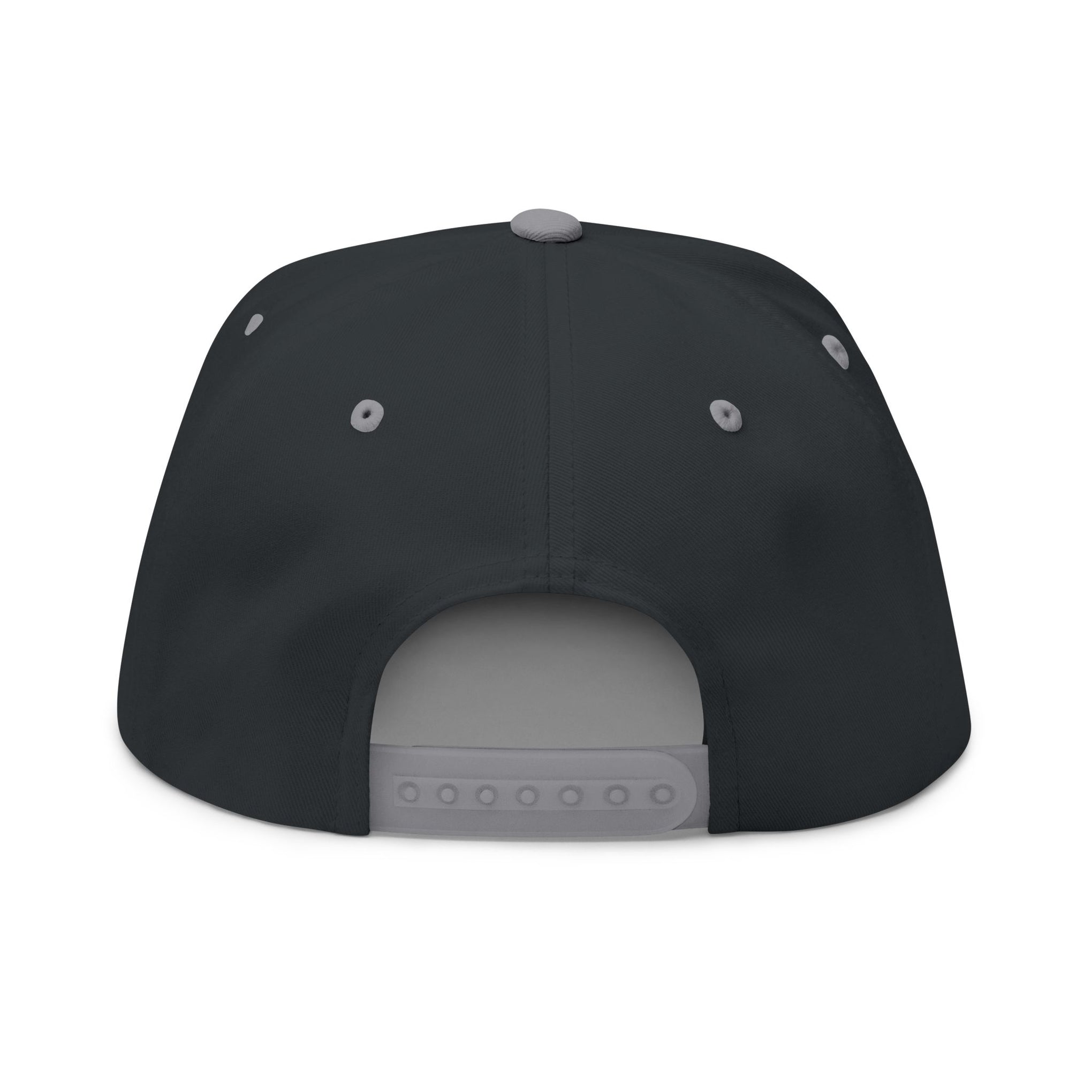 Embroidered Flat Bill Cap — Gothic 'Filo' Logo Snapback