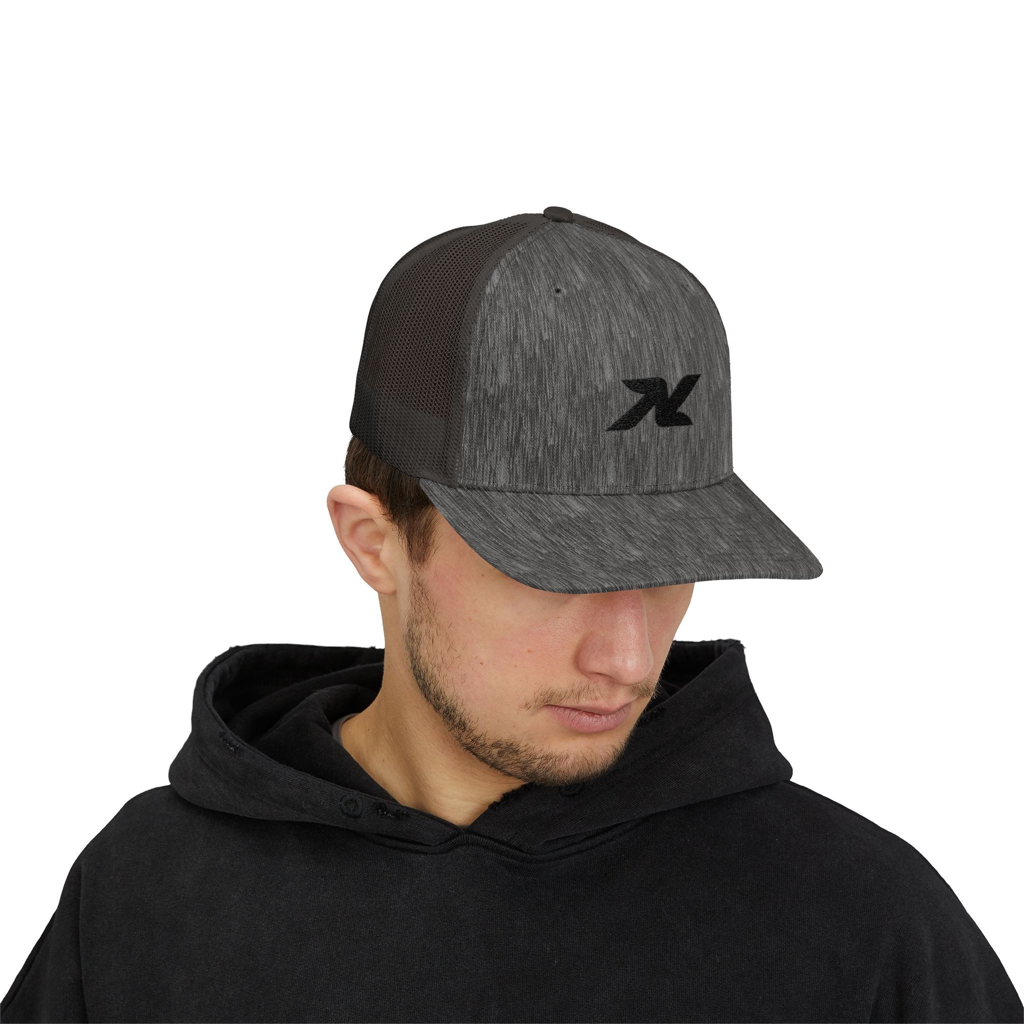 Trucker Cap — Minimal Black Logo Snapback