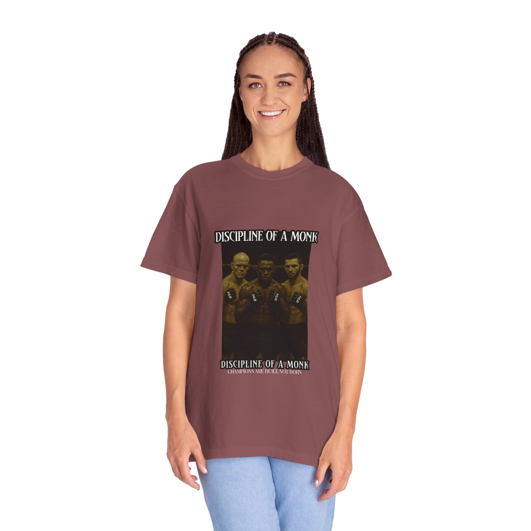 Discipline of a Monk T-Shirt — Vintage Boxing Trio Graphic Tee