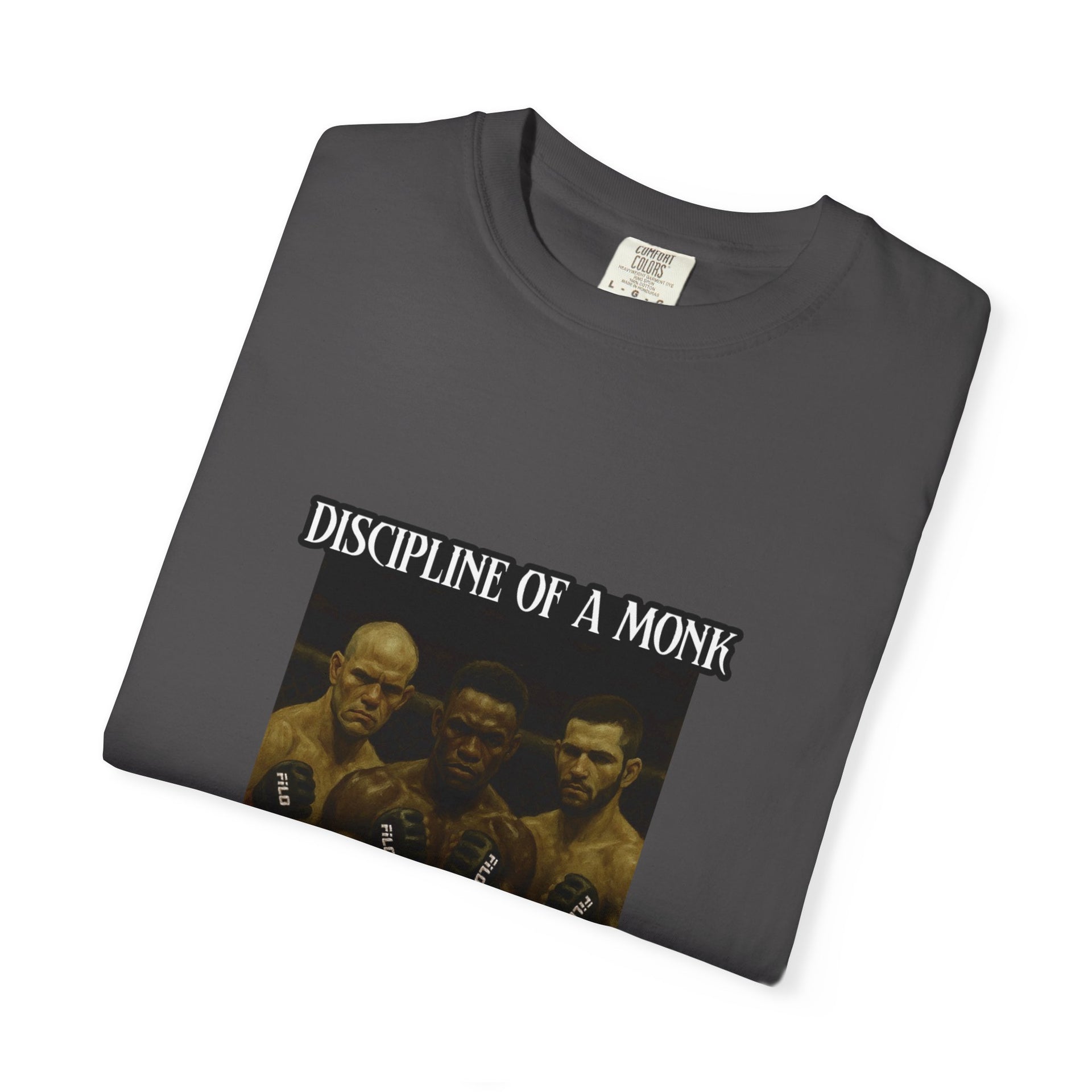Discipline of a Monk T-Shirt — Vintage Boxing Trio Graphic Tee