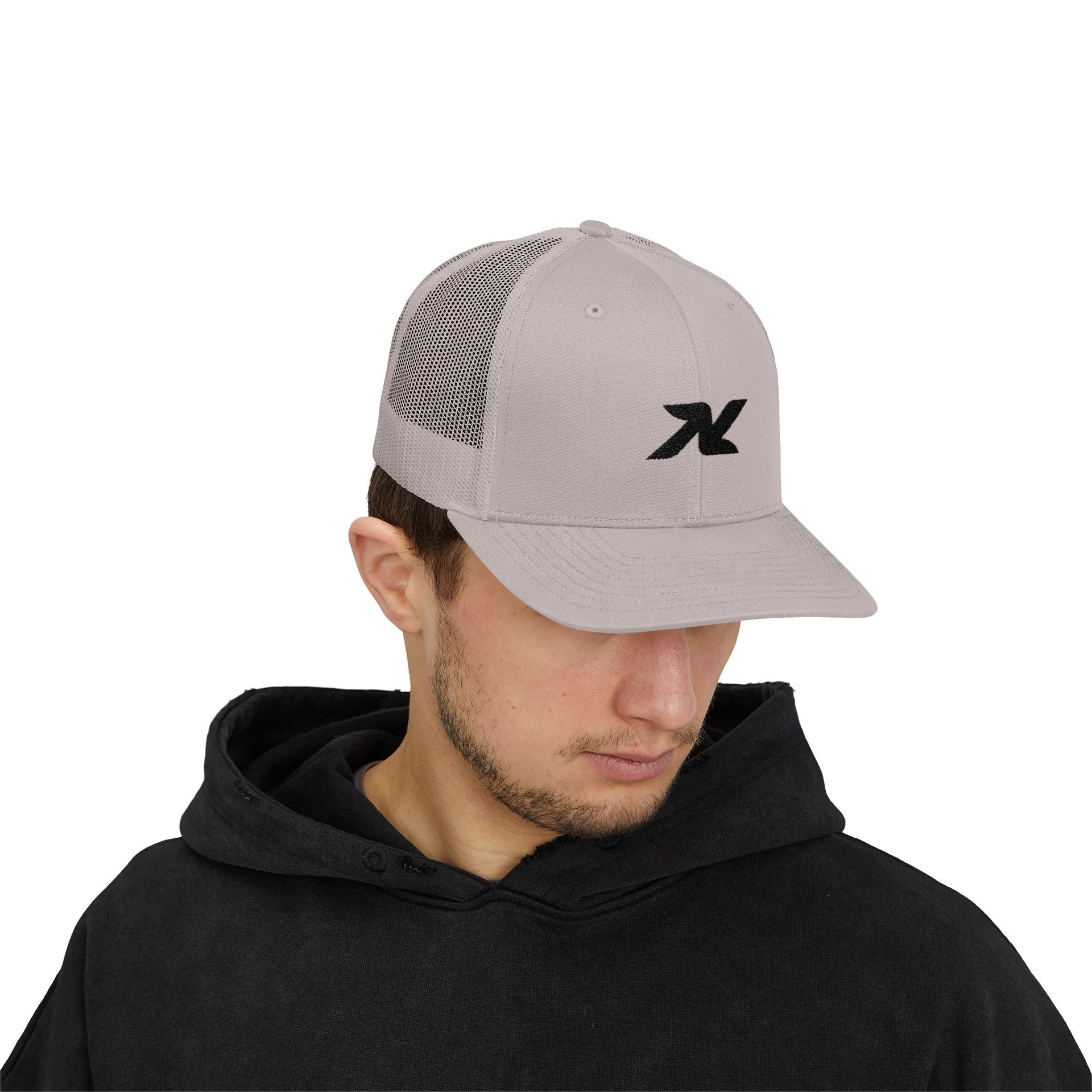 Trucker Cap — Minimal Black Logo Snapback