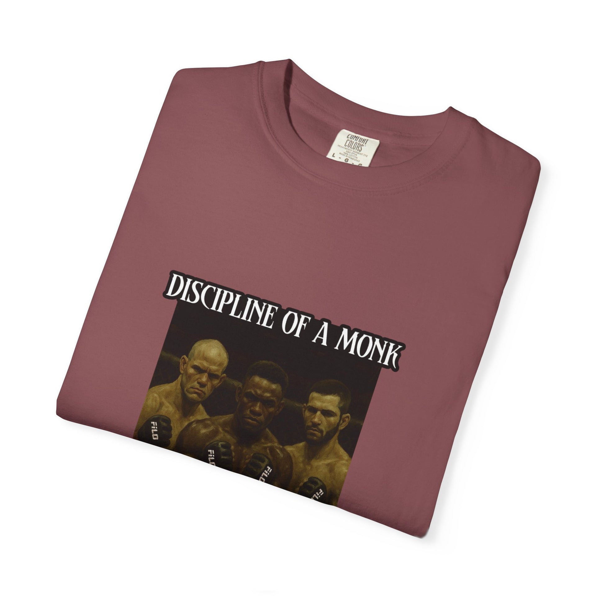 Discipline of a Monk T-Shirt — Vintage Boxing Trio Graphic Tee