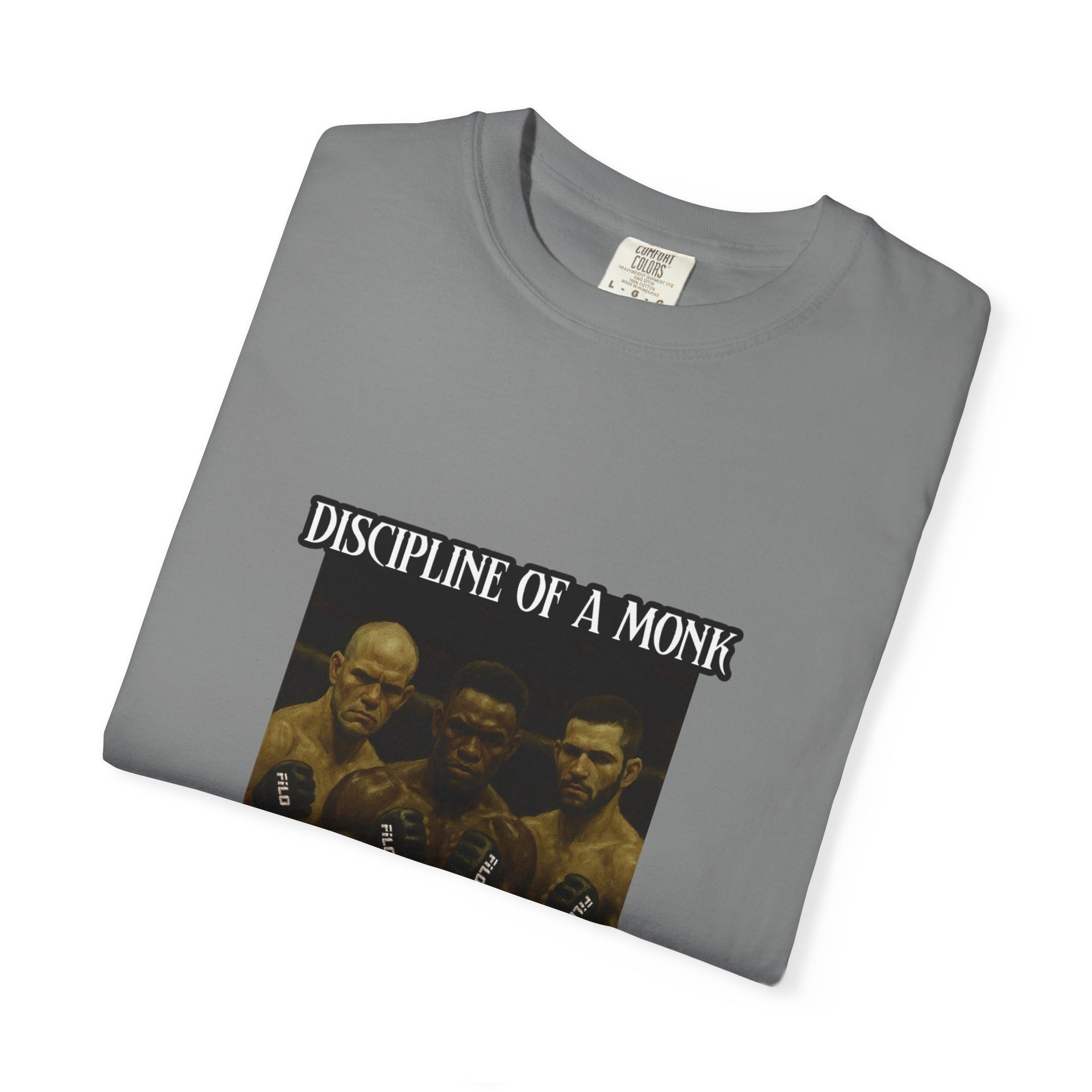 Discipline of a Monk T-Shirt — Vintage Boxing Trio Graphic Tee
