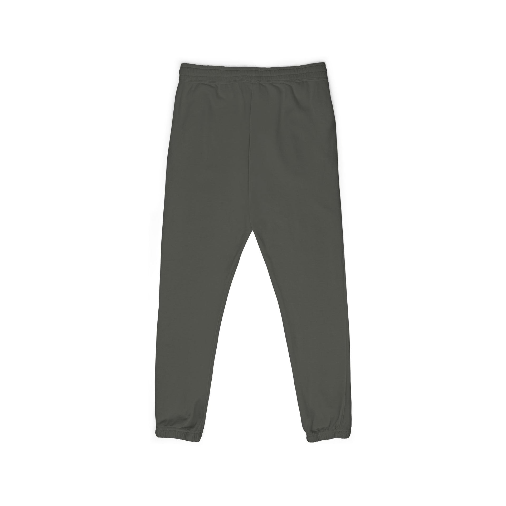 Garment-Dyed Fleece Sweatpants — Minimal Logo Joggers