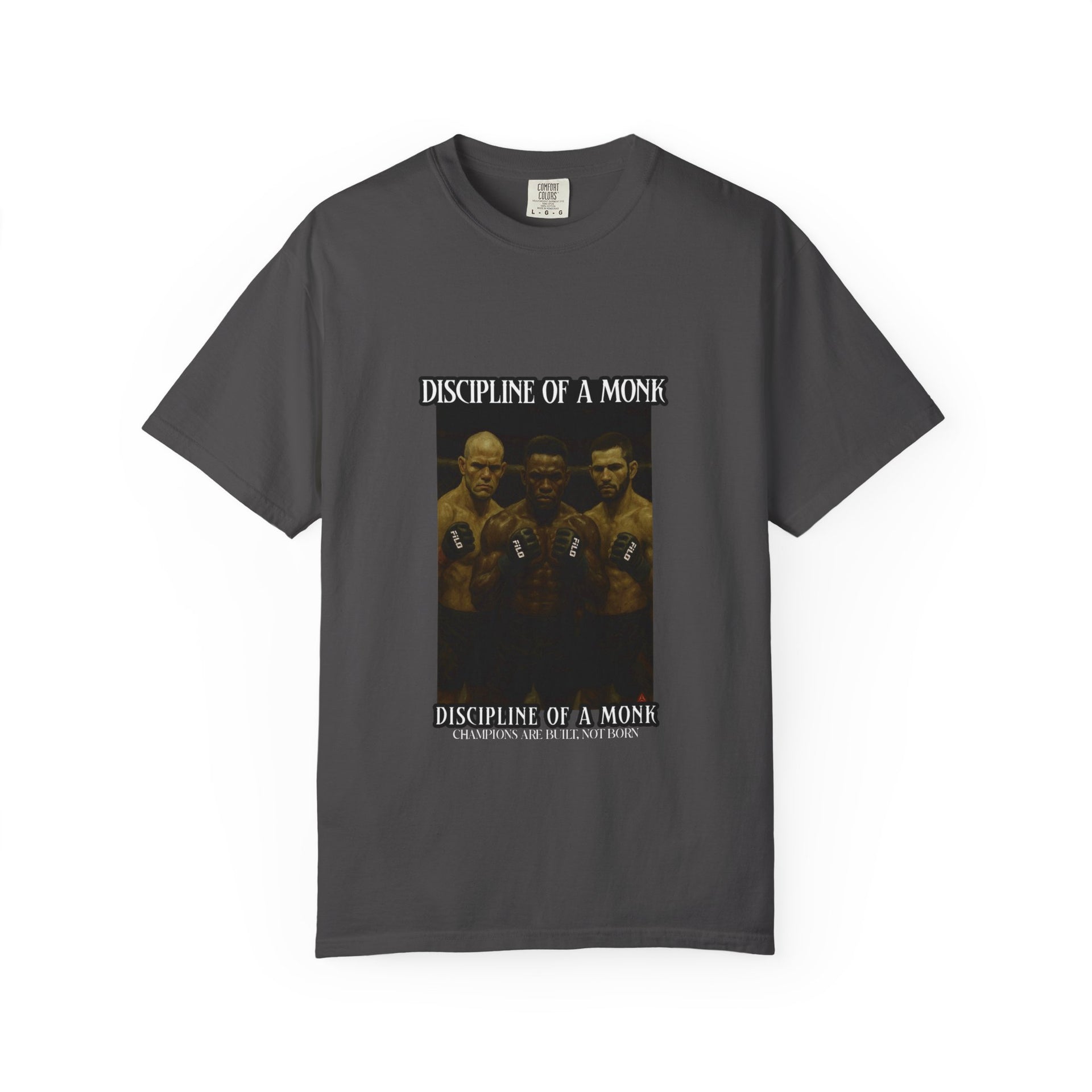 Discipline of a Monk T-Shirt — Vintage Boxing Trio Graphic Tee