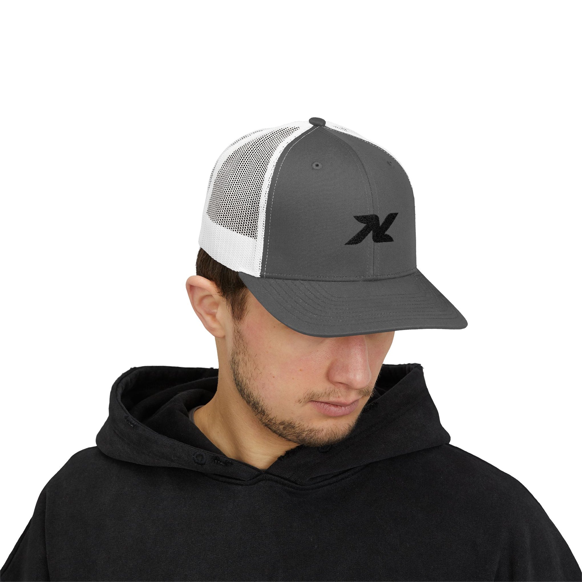 Trucker Cap — Minimal Black Logo Snapback
