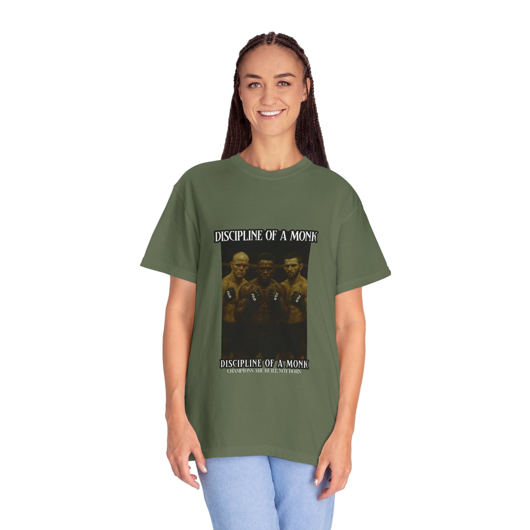 Discipline of a Monk T-Shirt — Vintage Boxing Trio Graphic Tee