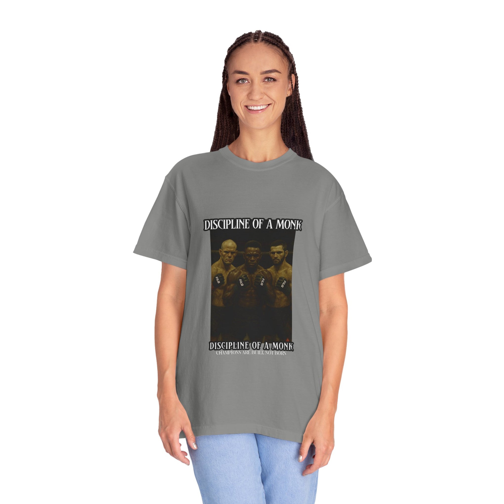 Discipline of a Monk T-Shirt — Vintage Boxing Trio Graphic Tee