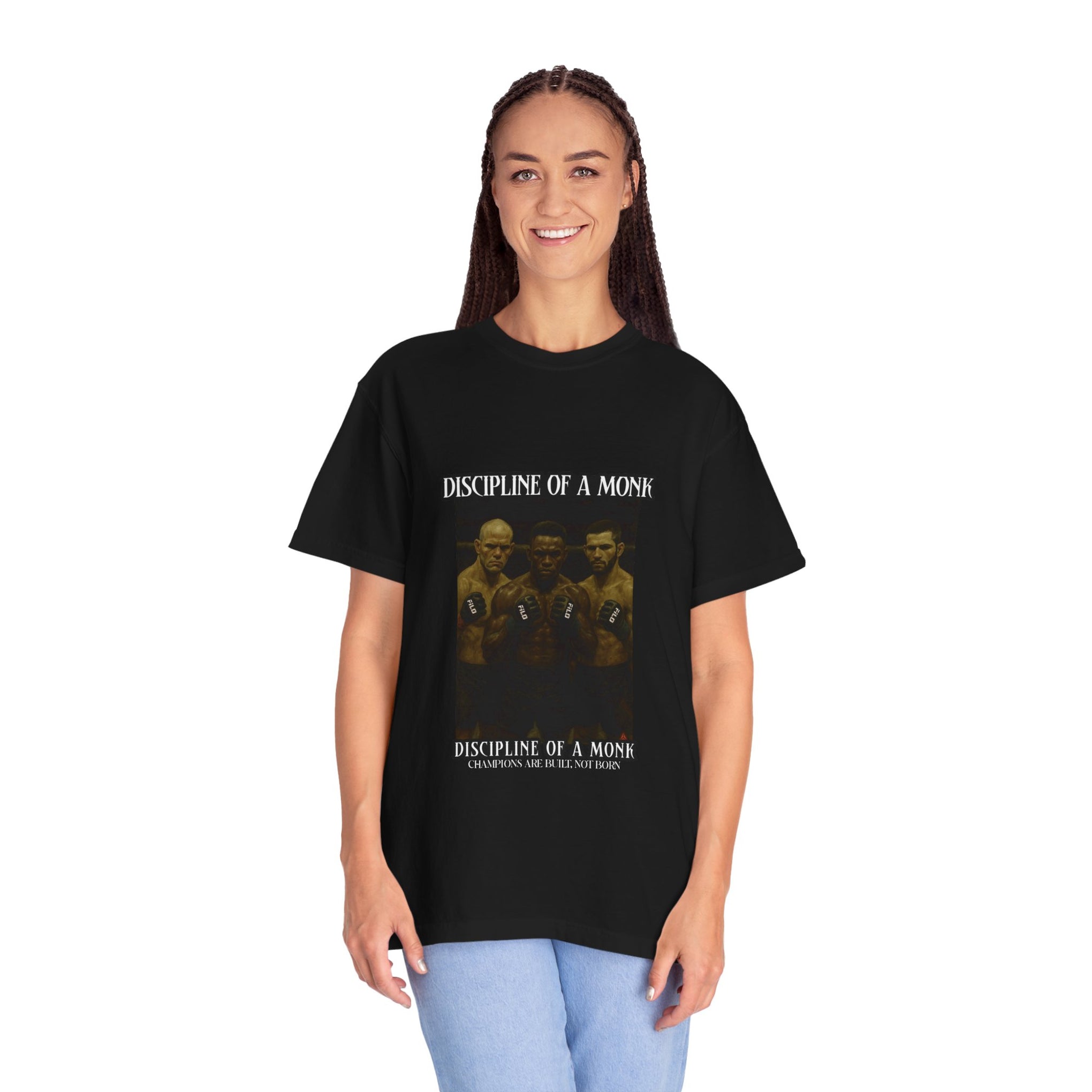 Discipline of a Monk T-Shirt — Vintage Boxing Trio Graphic Tee