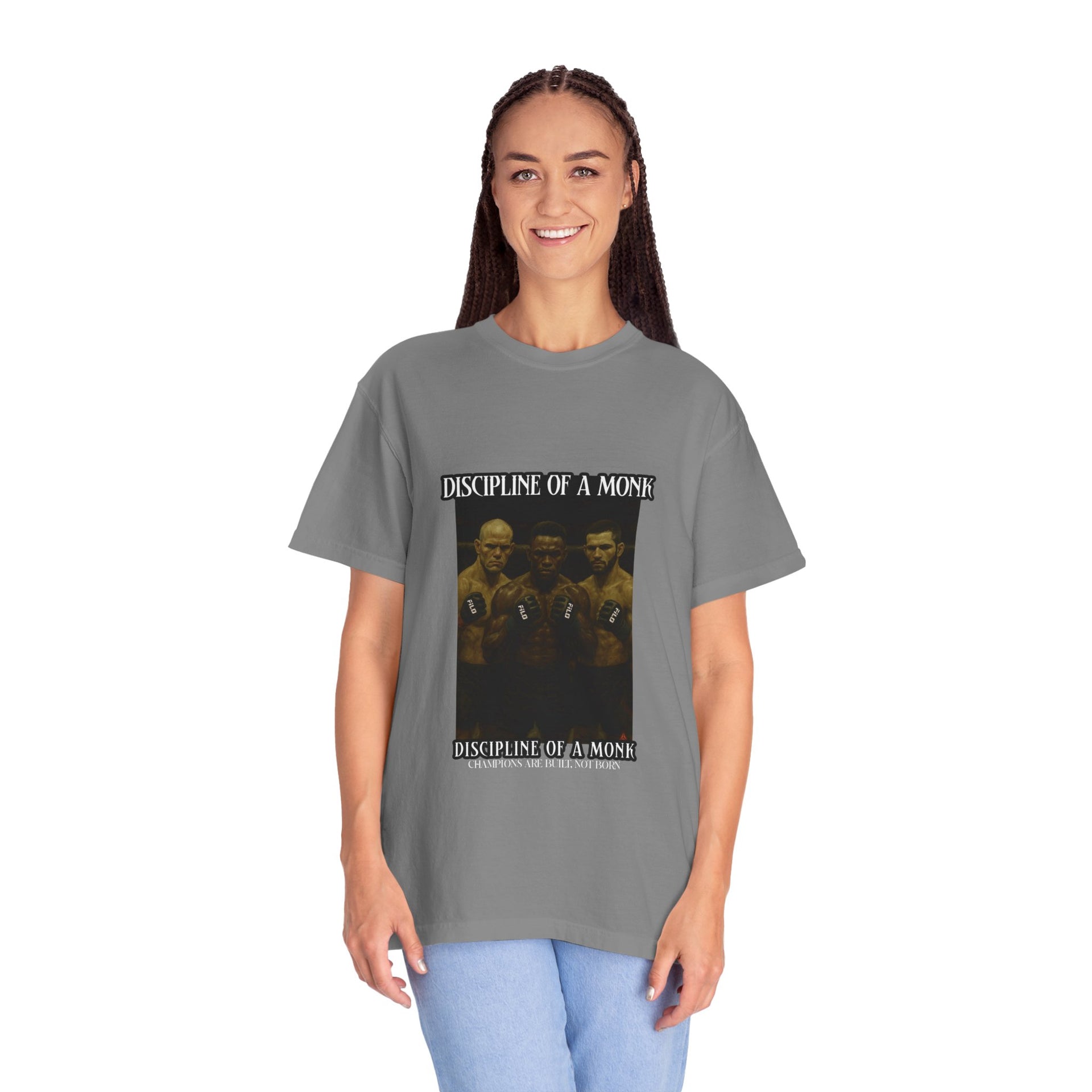 Discipline of a Monk T-Shirt — Vintage Boxing Trio Graphic Tee