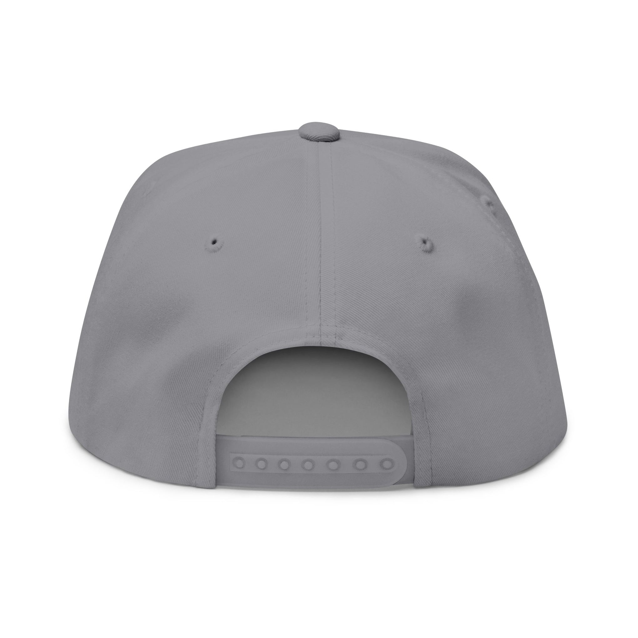 Embroidered Flat Bill Cap — Gothic 'Filo' Logo Snapback