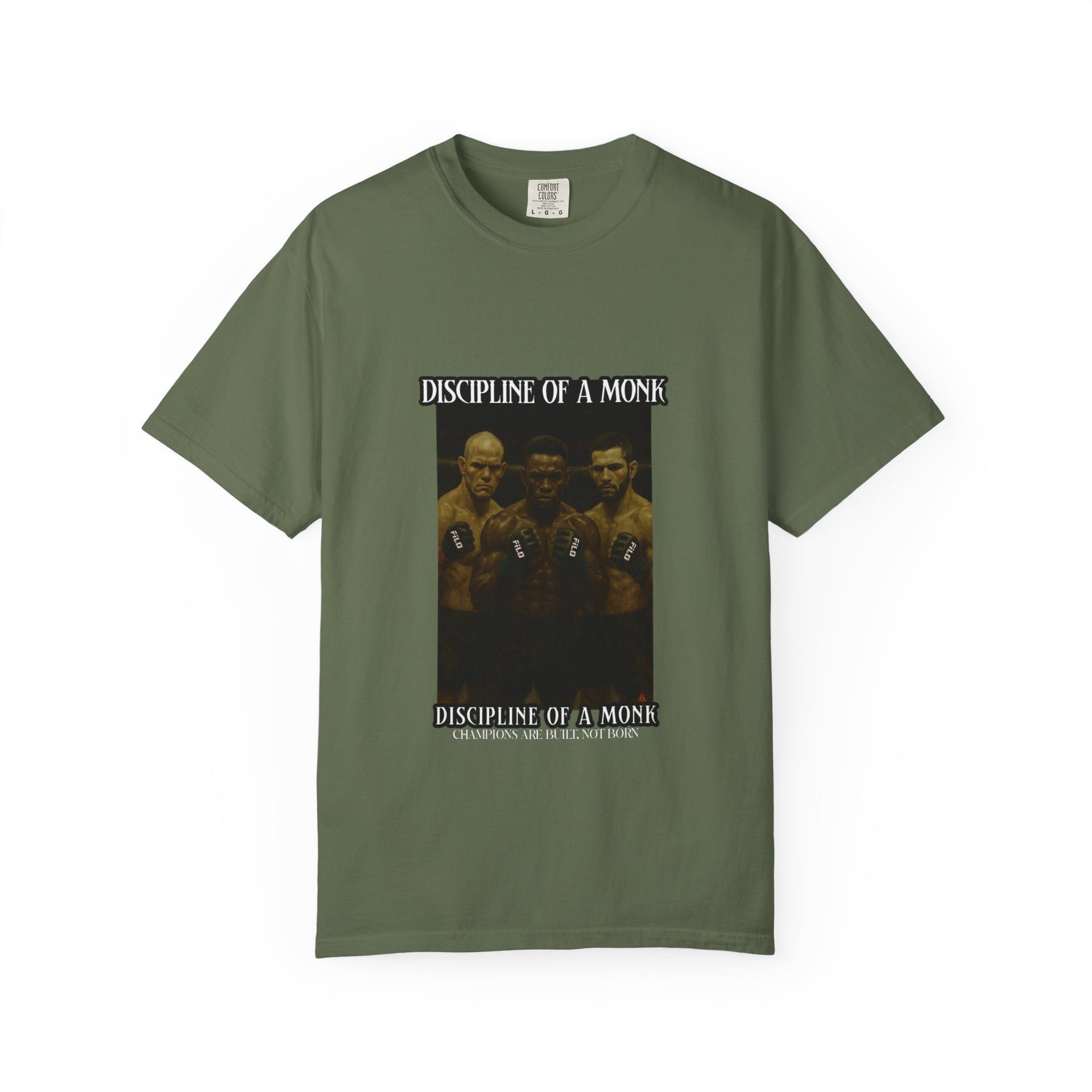 Discipline of a Monk T-Shirt — Vintage Boxing Trio Graphic Tee