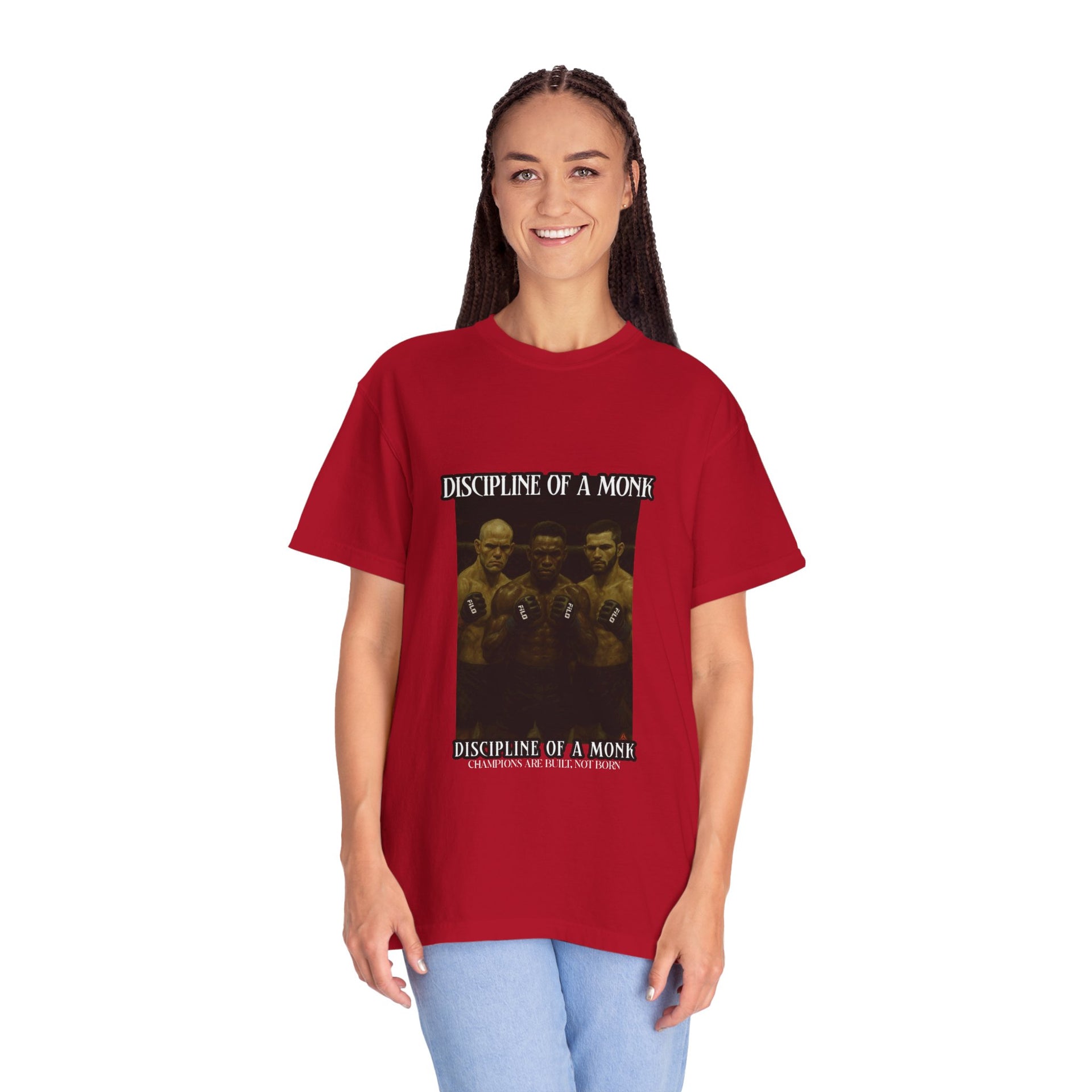 Discipline of a Monk T-Shirt — Vintage Boxing Trio Graphic Tee
