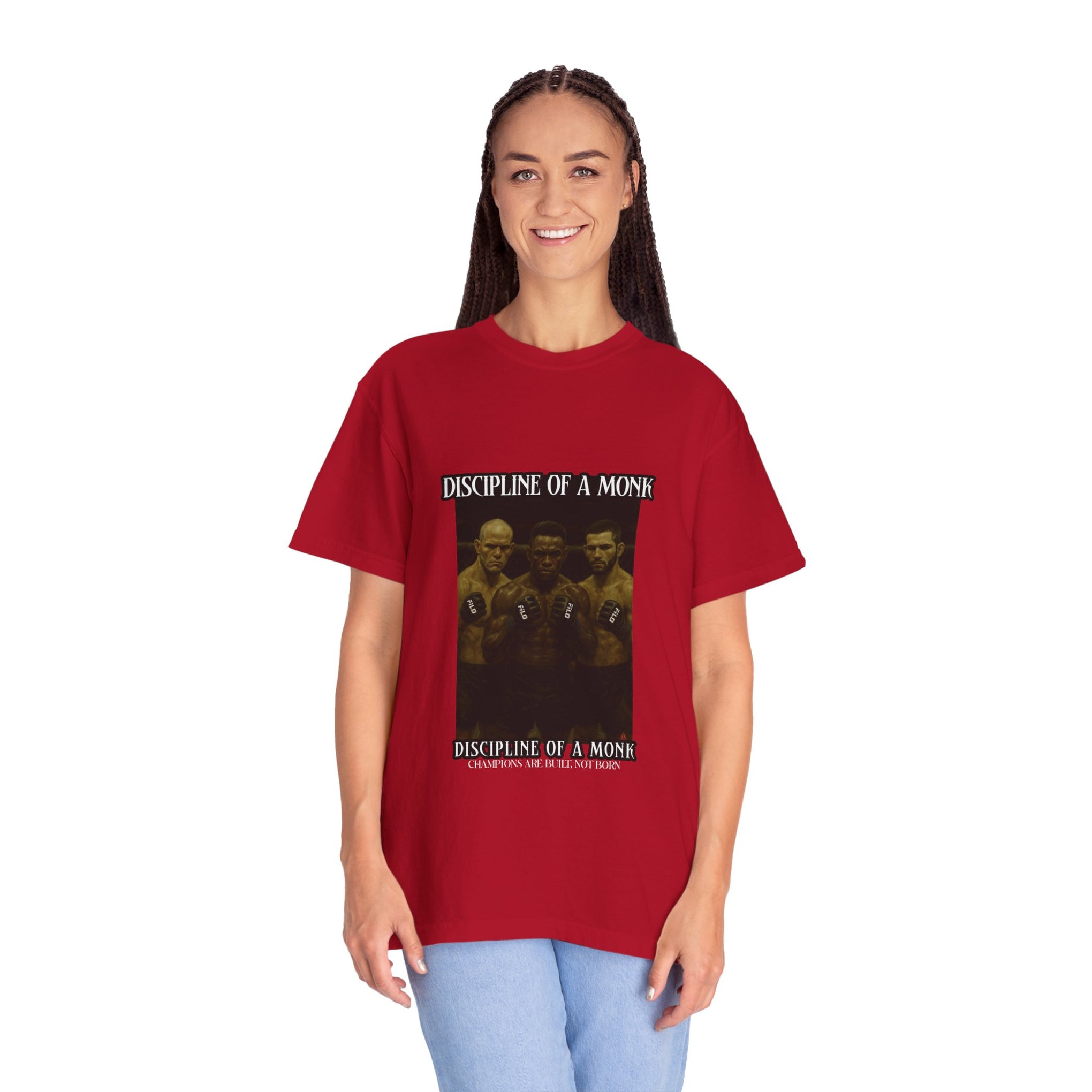 Discipline of a Monk T-Shirt — Vintage Boxing Trio Graphic Tee