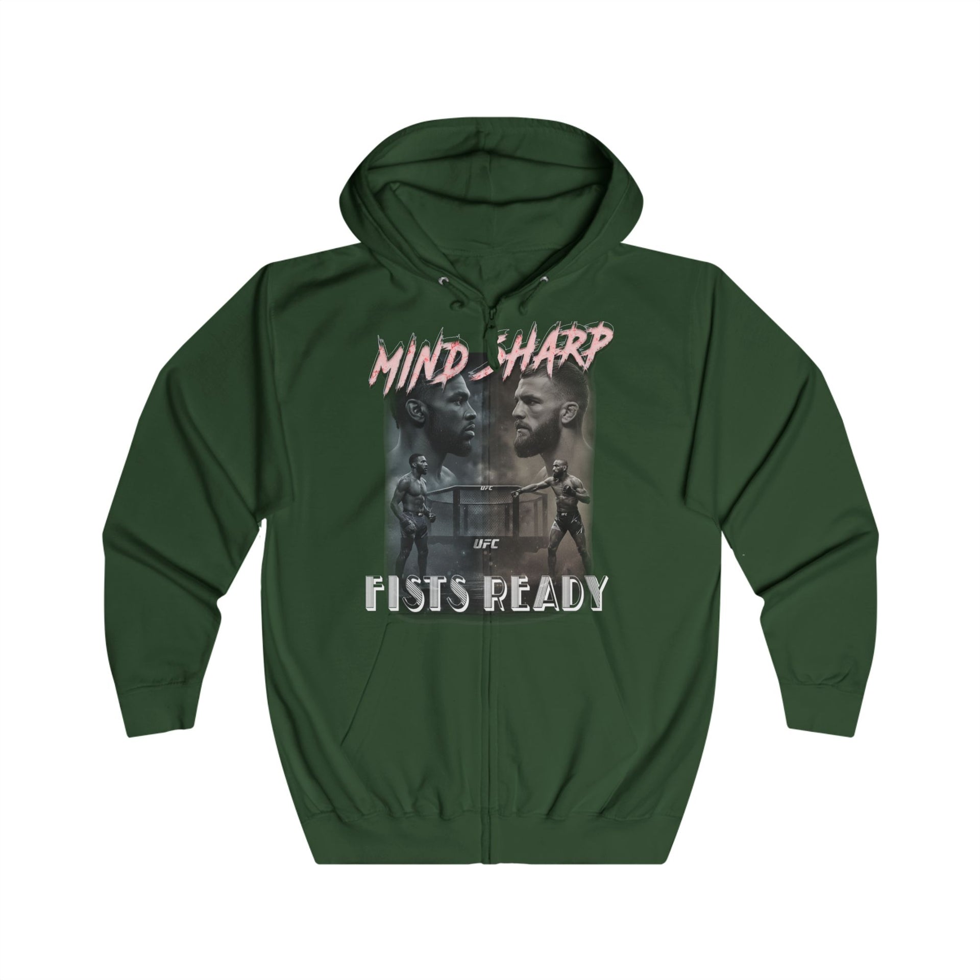 Zip Hoodie — Mind Over Fists Ready Graphic Zip-Up