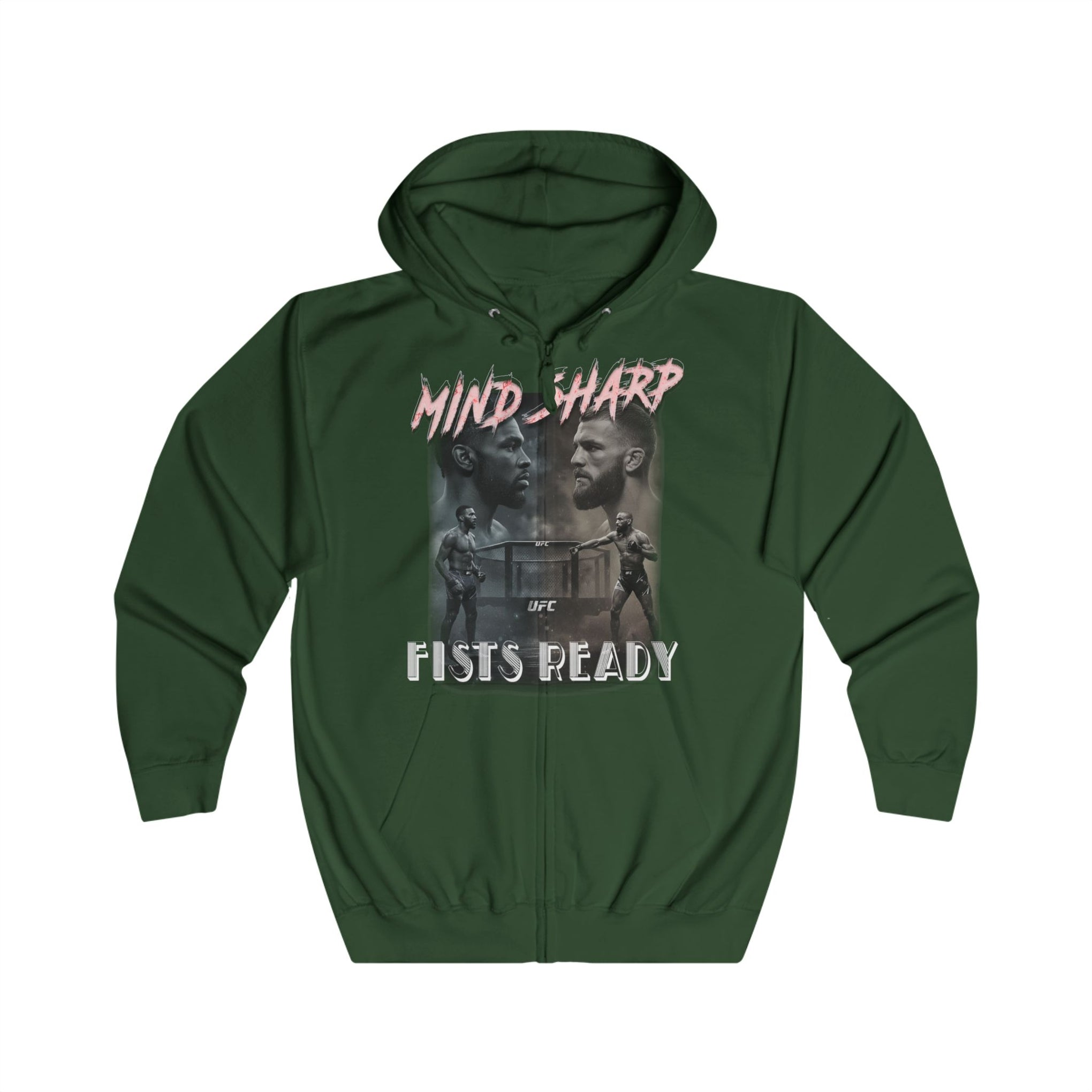 Zip Hoodie — Mind Over Fists Ready Graphic Zip-Up