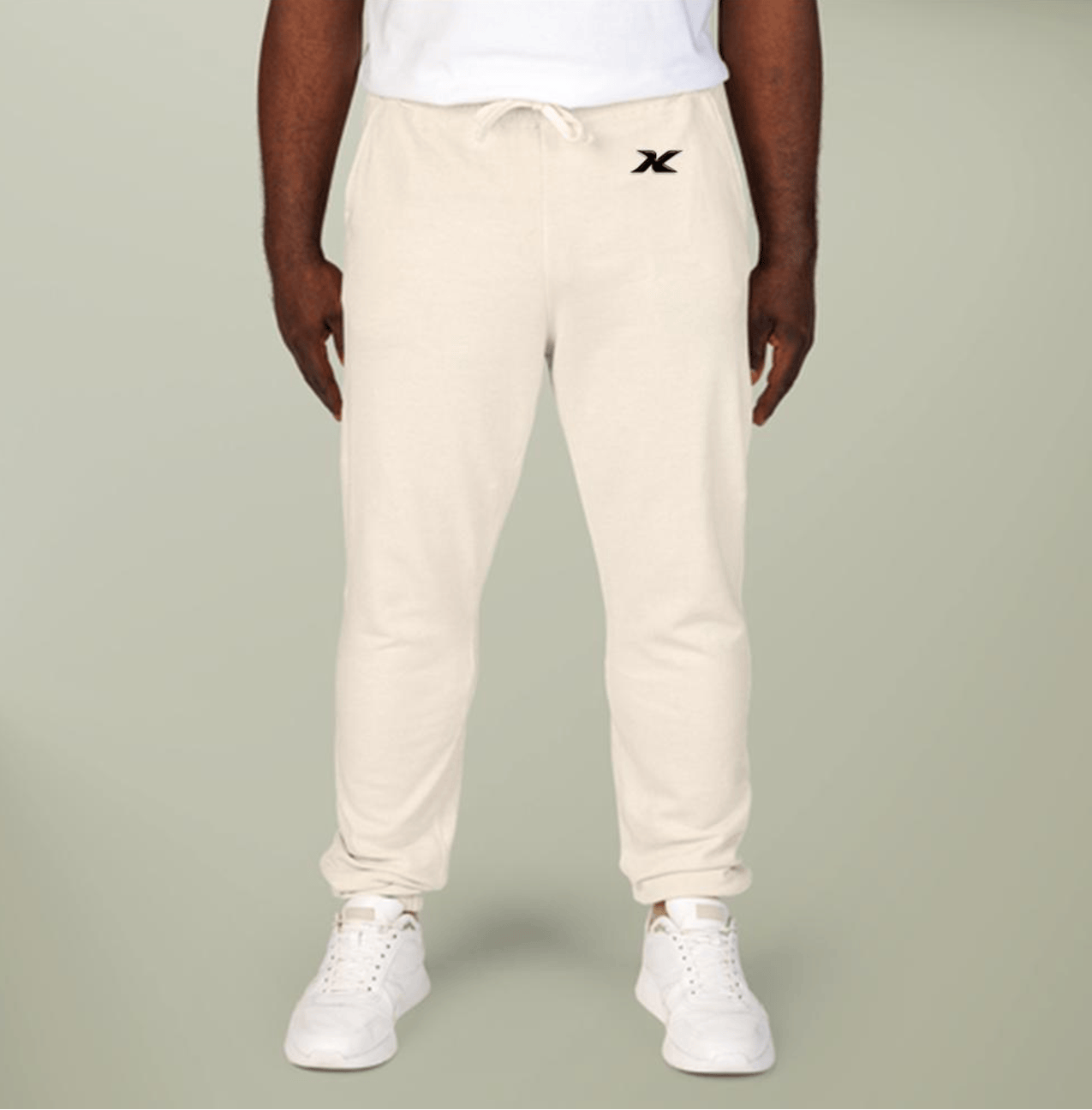Fleece Sweatpants — Minimalist Olive Drawstring Joggers