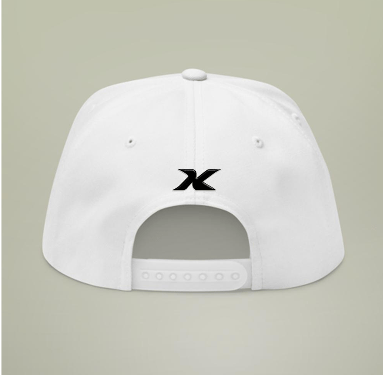 Embroidered Flat Bill Cap — Gothic 'Filo' Logo Snapback