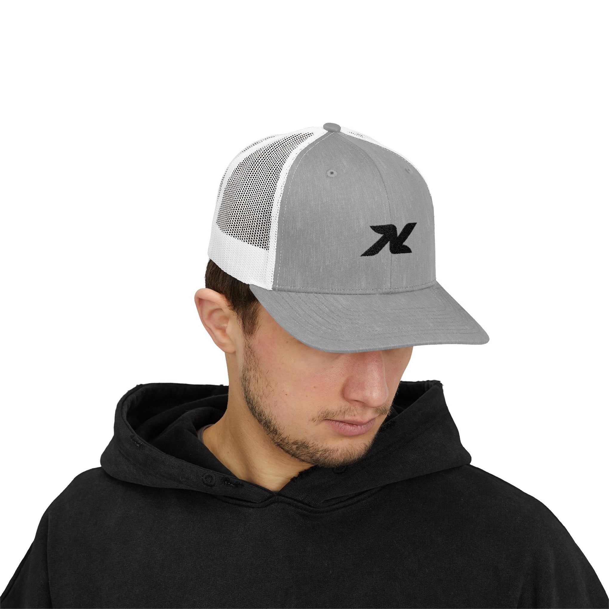 Trucker Cap — Minimal Black Logo Snapback