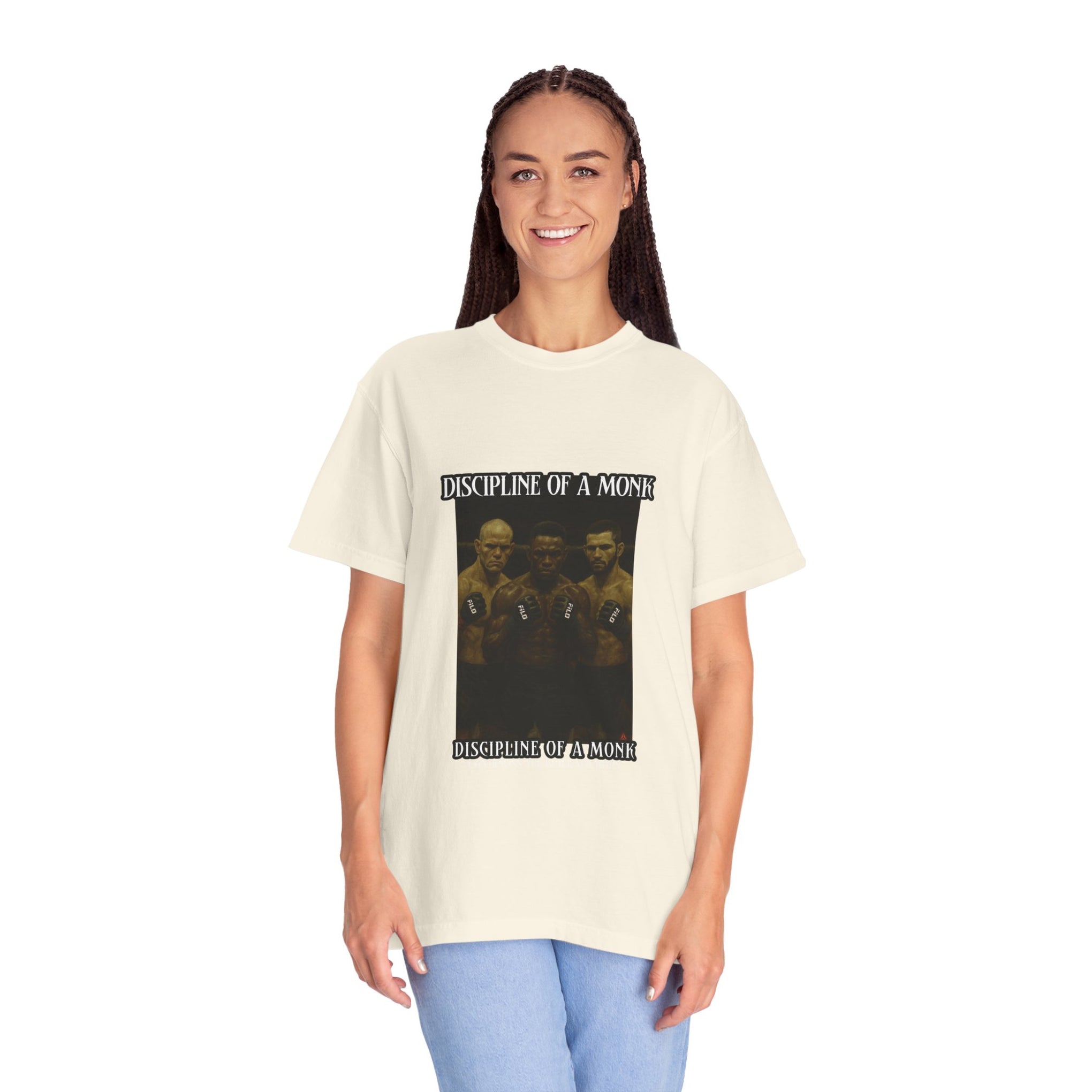 Discipline of a Monk T-Shirt — Vintage Boxing Trio Graphic Tee