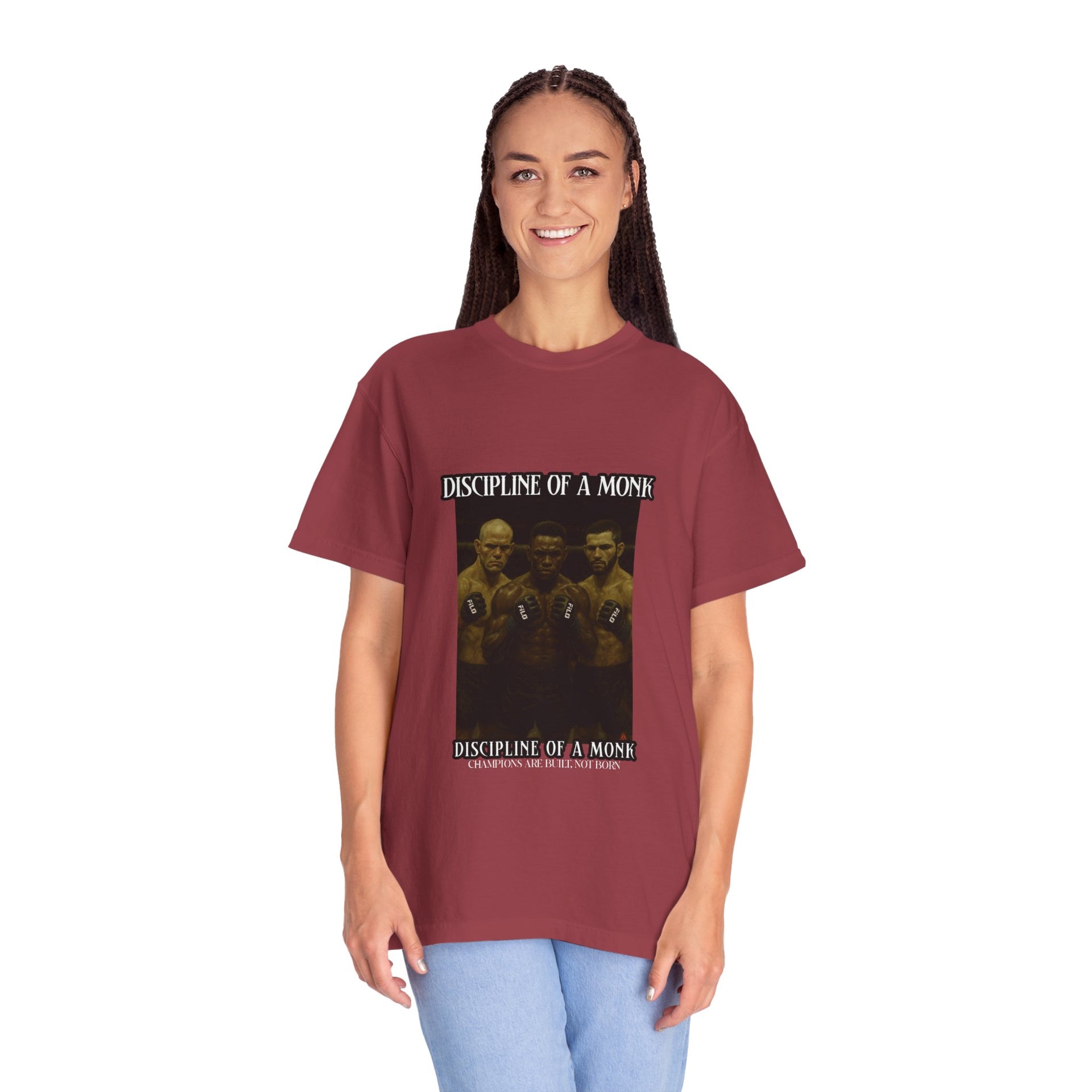 Discipline of a Monk T-Shirt — Vintage Boxing Trio Graphic Tee